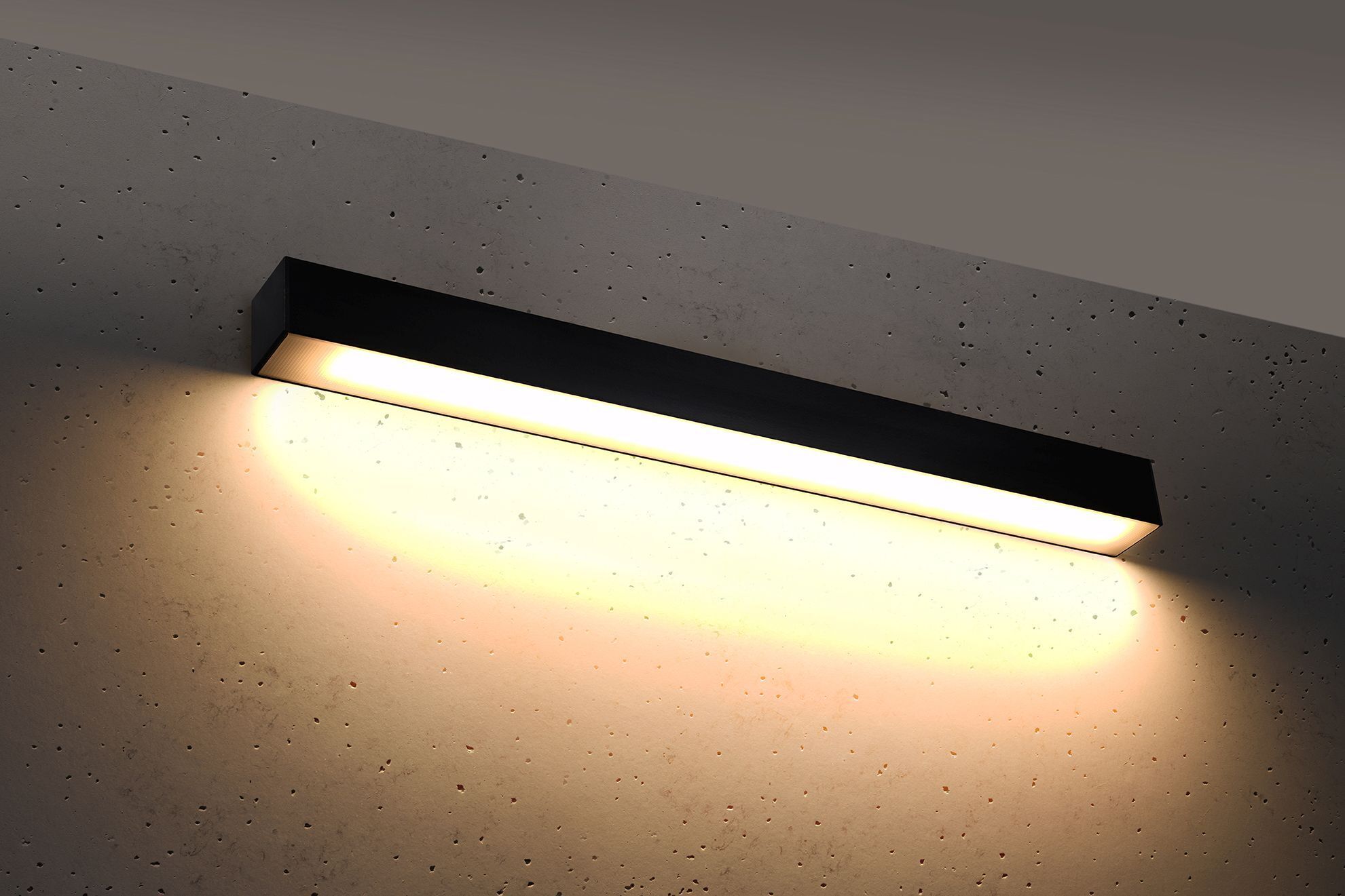 Applique LED intérieure 67 cm noir 3000 K 2080 lm