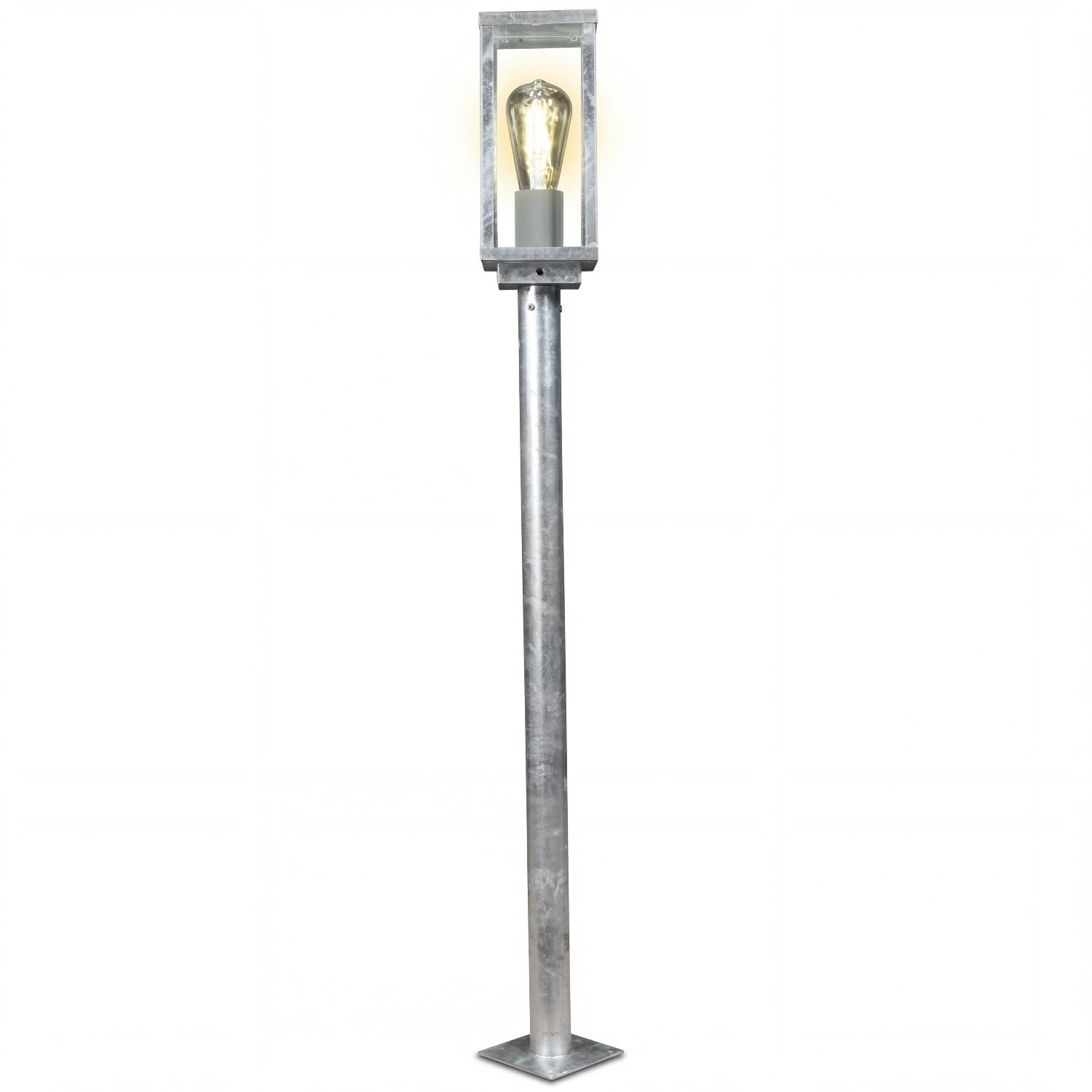 Lampe, Straßenlampe, Metallpfosten, Glaslaterne, Außenbeleuchtung