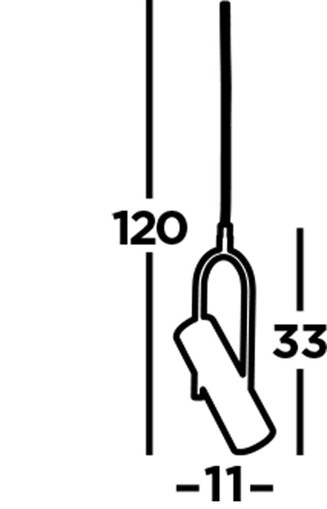 Suspension réglable Noir GU10 Métal Moderne ELENA