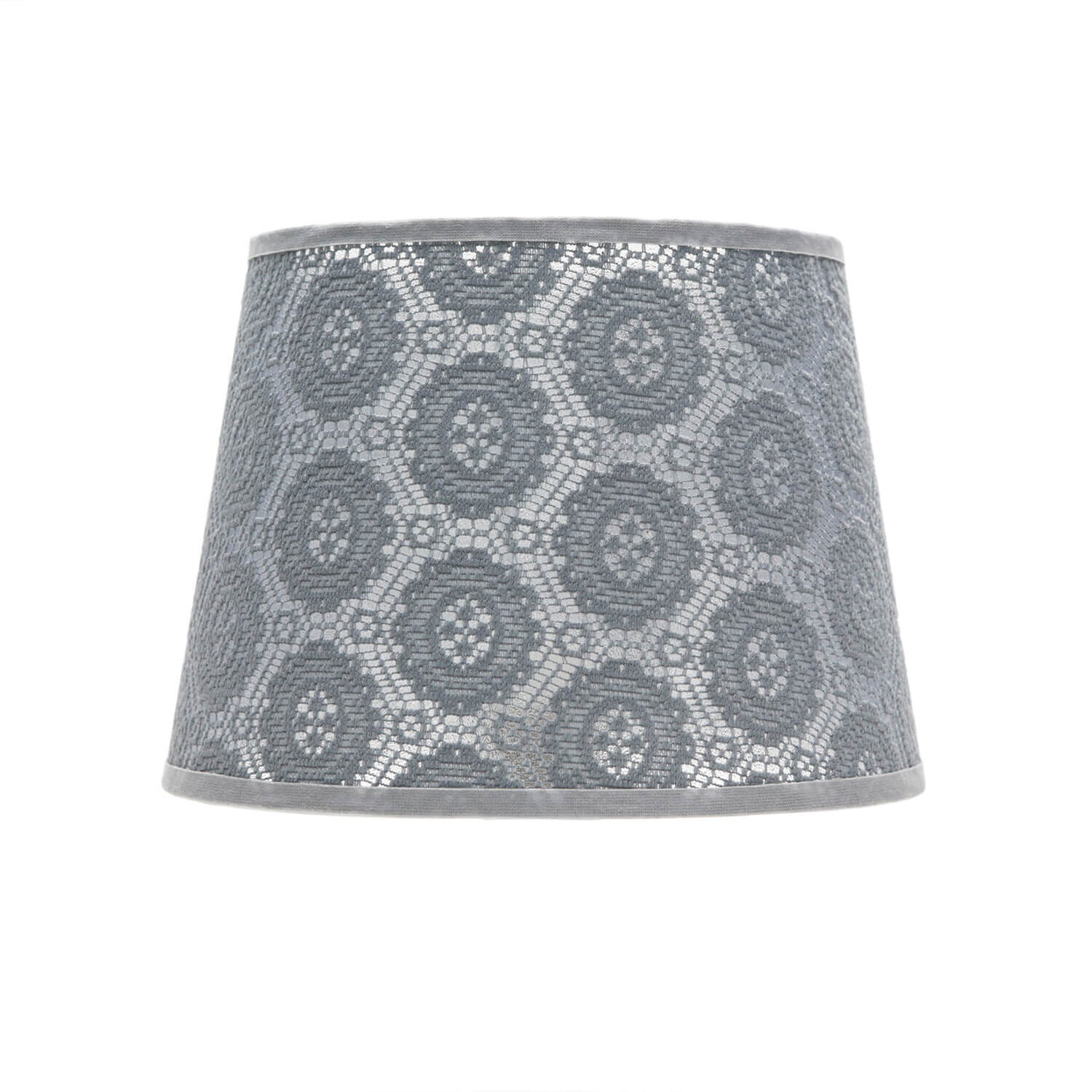 Abat-jour Gris petit E14 Lampe de table en dentelle