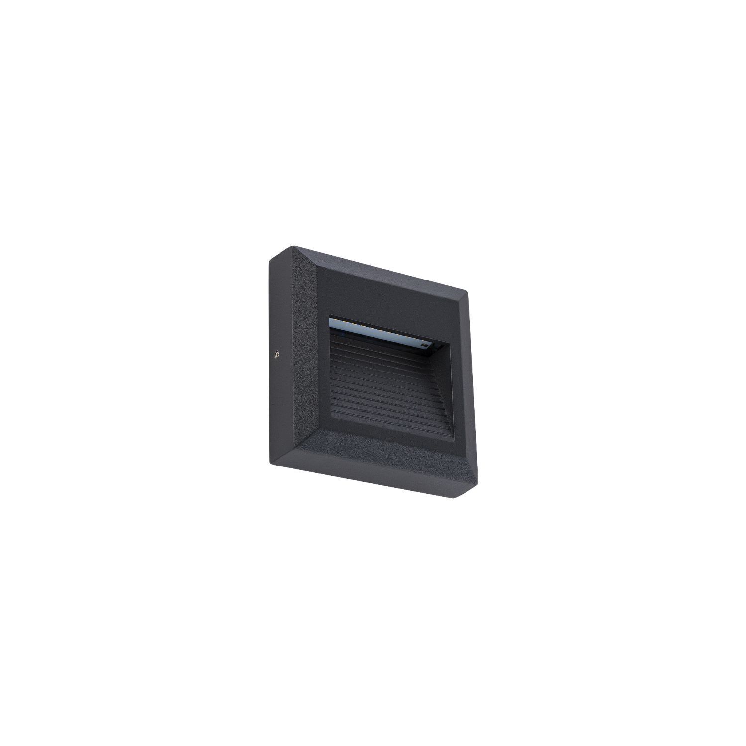 Spot LED encastré IP54 noir 3000 K mur extérieur