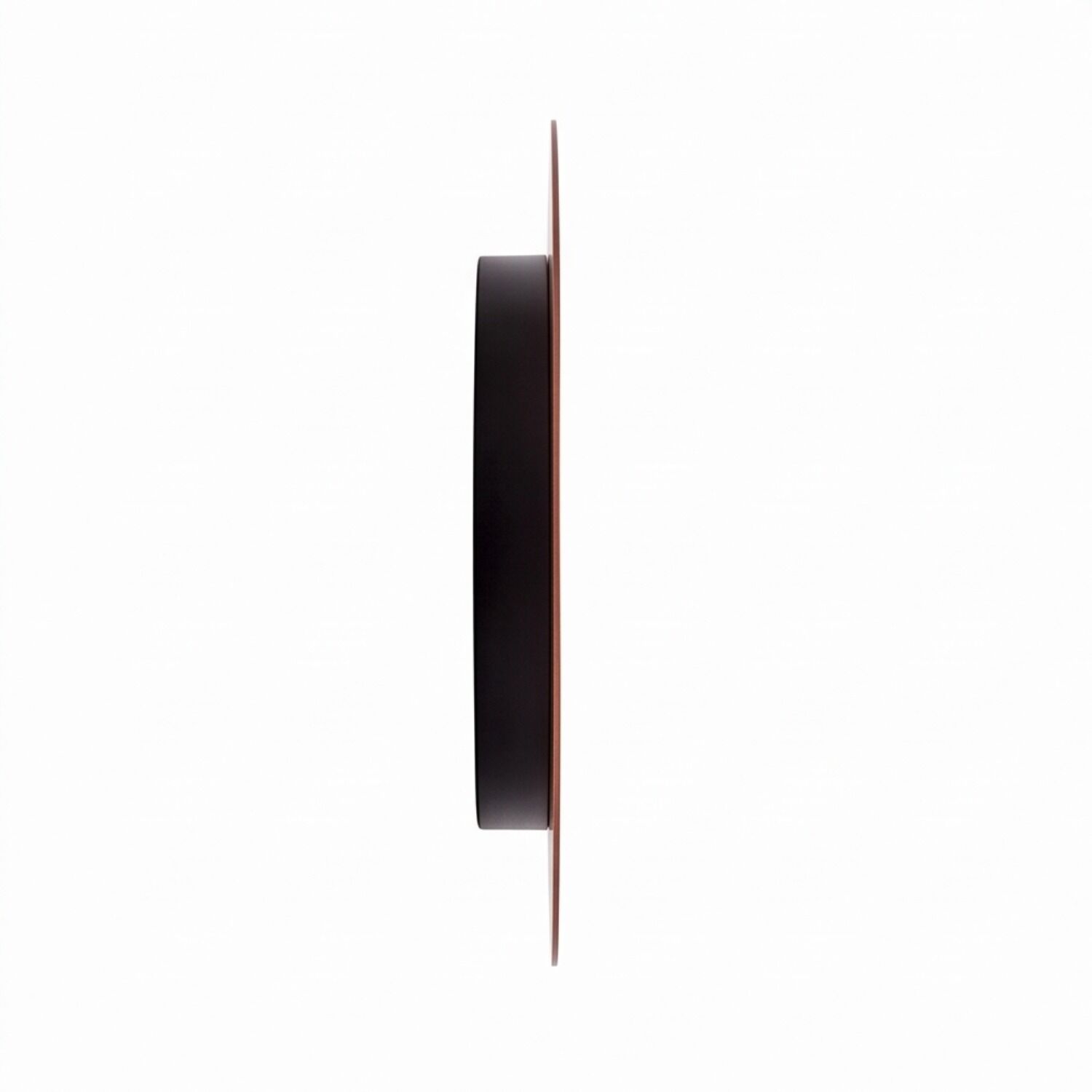 le61321-wandlampe-schlafzimmer-flur-wohnzimmer-innen-metall-modern-ip20-kupfer-04 smartphone, Seitenansicht, schlankes Profil, schwarzes Gehäuse, brauner Rand