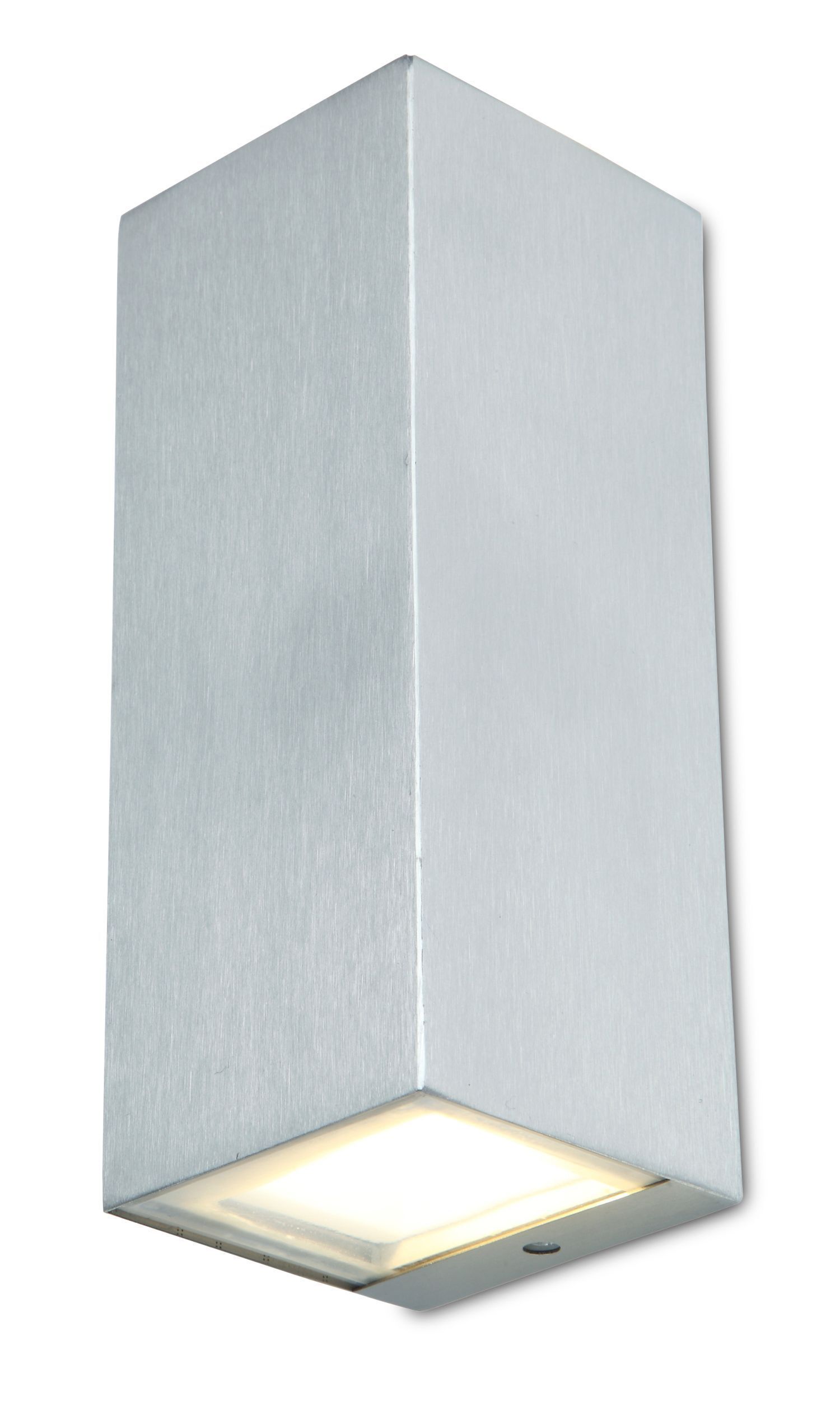 Lampe d'extérieur LED Up Down H:16,2 cm IP44 3000 K en nickel