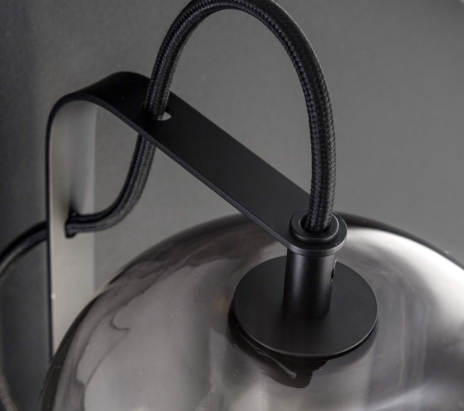 Applique Noir Métal Verre Moderne E27 VASYA Sinken, Waschbeckenhahn