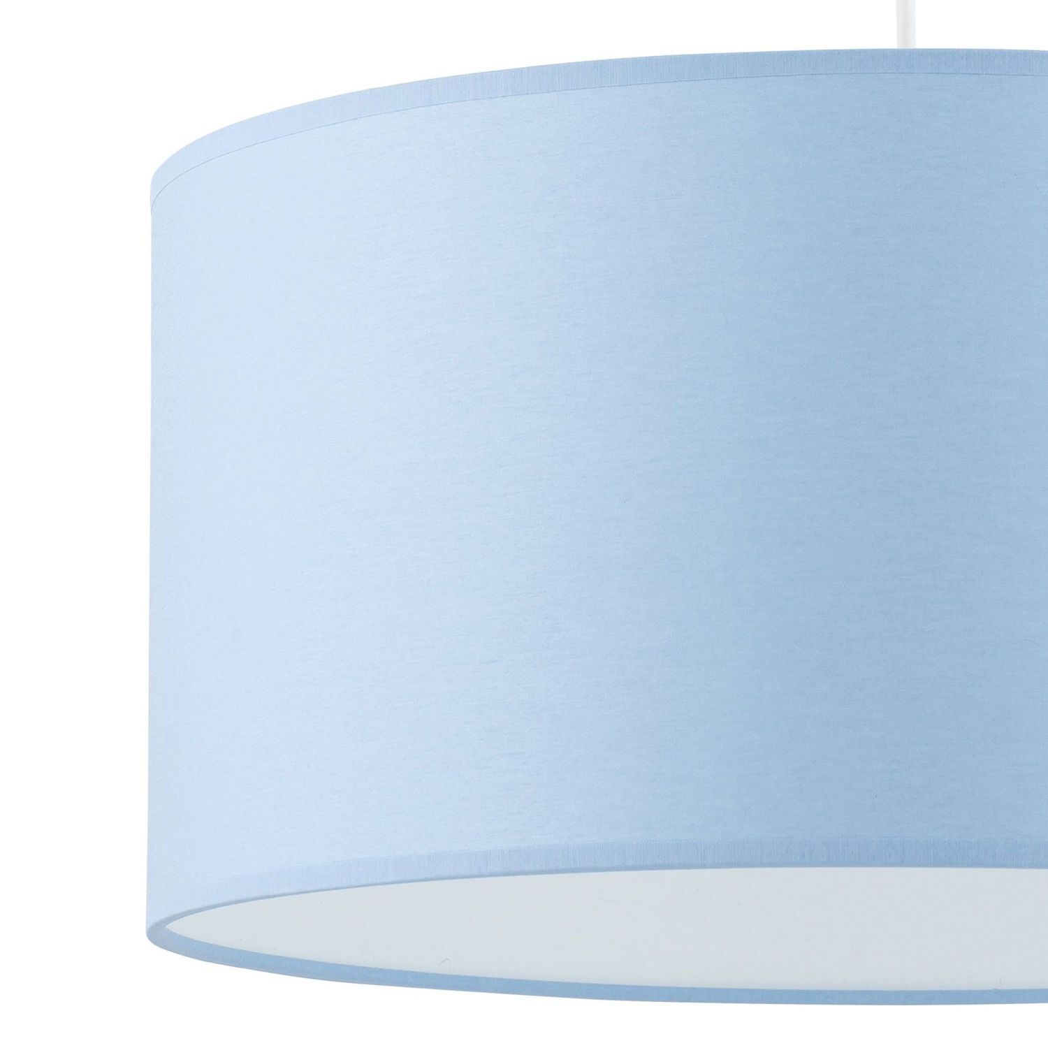 haengeleuchte-pendelleuchte-haengelampe-rondo-1-flammig-weiss-blau-fuer-kinder-387-2 Hängelampe, Schirm, blau, Leuchte, Lampenschirm