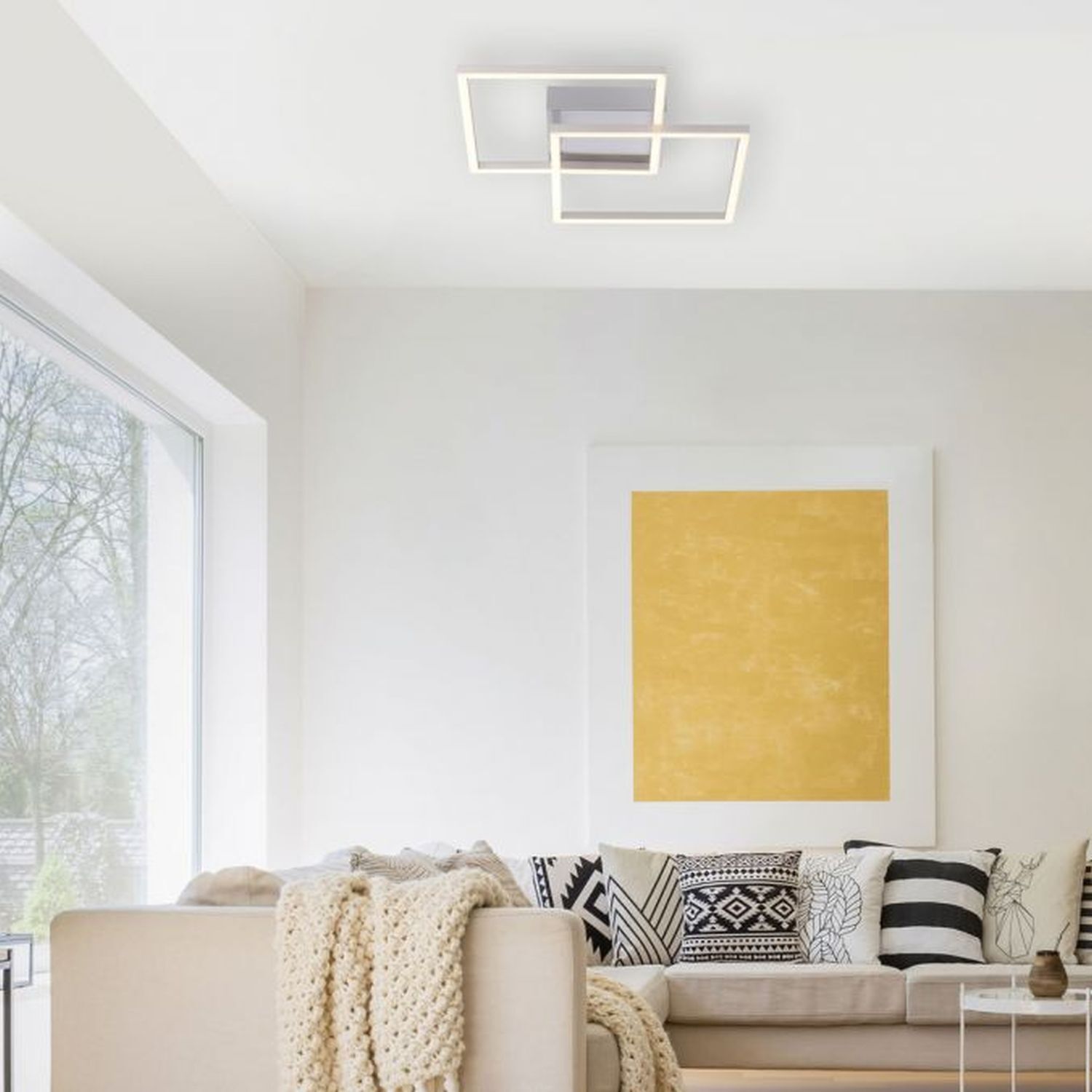 Plafonnier LED flexible en acier 3000 K L:35,9 cm Dekoration für Zuhause, Kissen, Innenarchitektur, Couch, Wohnzimmer