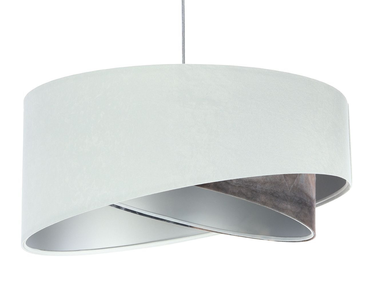 Suspension Salon rond D : 50 cm Tissu aspect velours