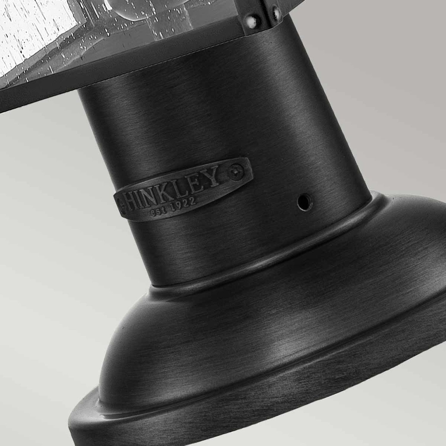 Lampe de socle Rustique IP44 hauteur 44,4 cm noir 2x E14