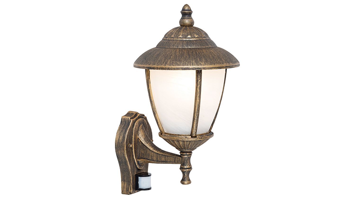 Lampe murale extérieure avec capteur or anti-éblouissement IP43 Cour Lampe, Bronze, Leuchte