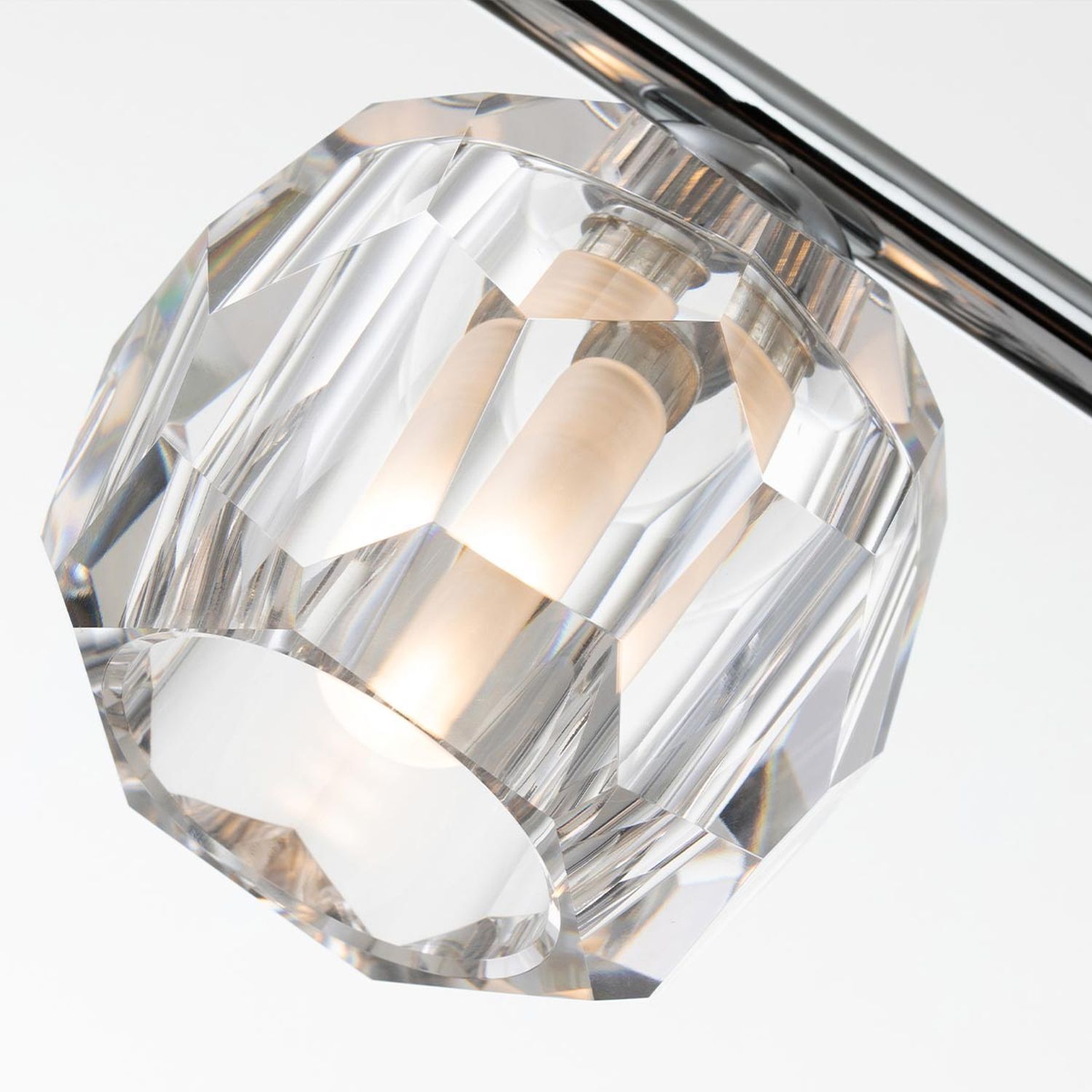 Applique salle de bain cristal LED G9 IP44 L : 55 cm Chrome