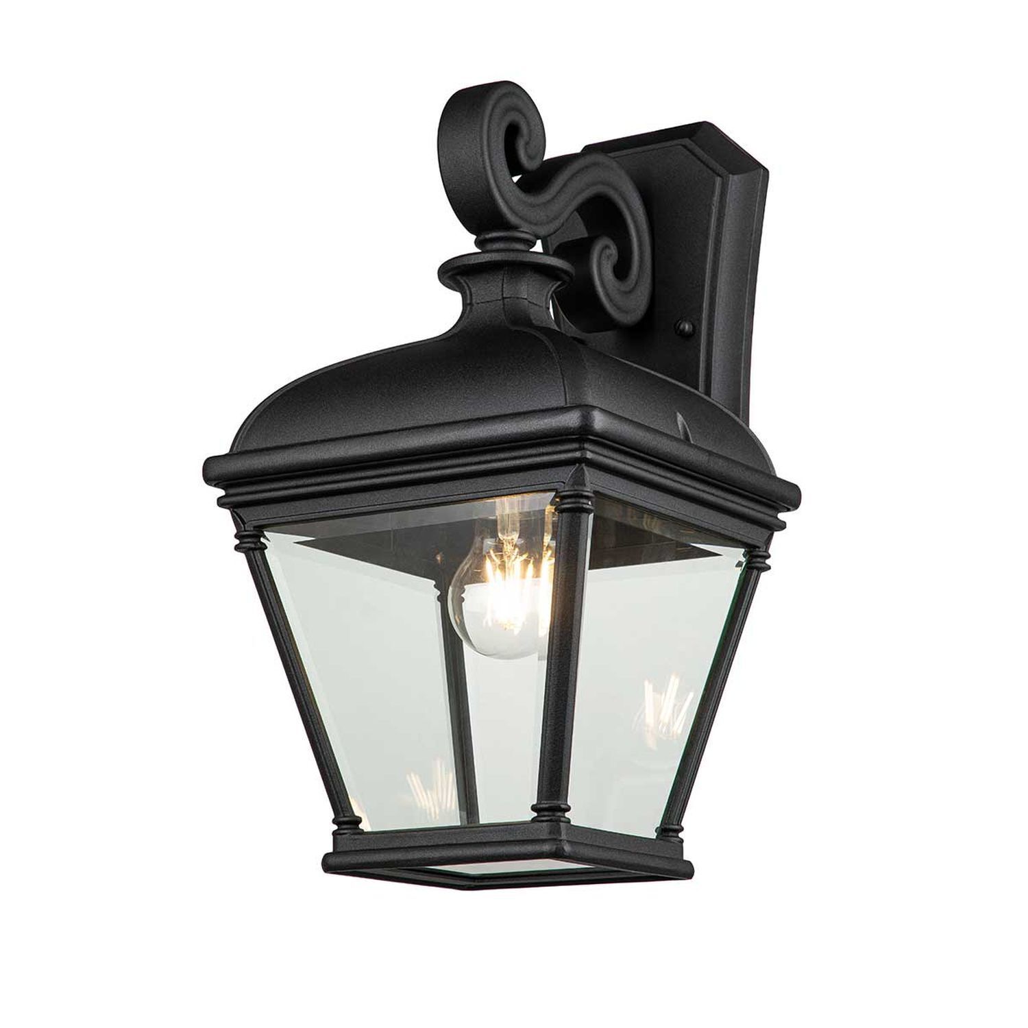 Applique murale extérieure noir hauteur 42,2 cm IP44 E27