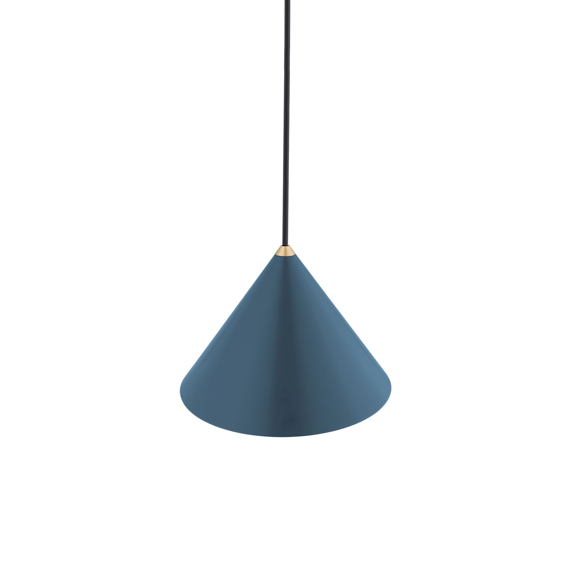 pendant, Kegel, Blau, Lampen-Schirm, hängende Leuchte