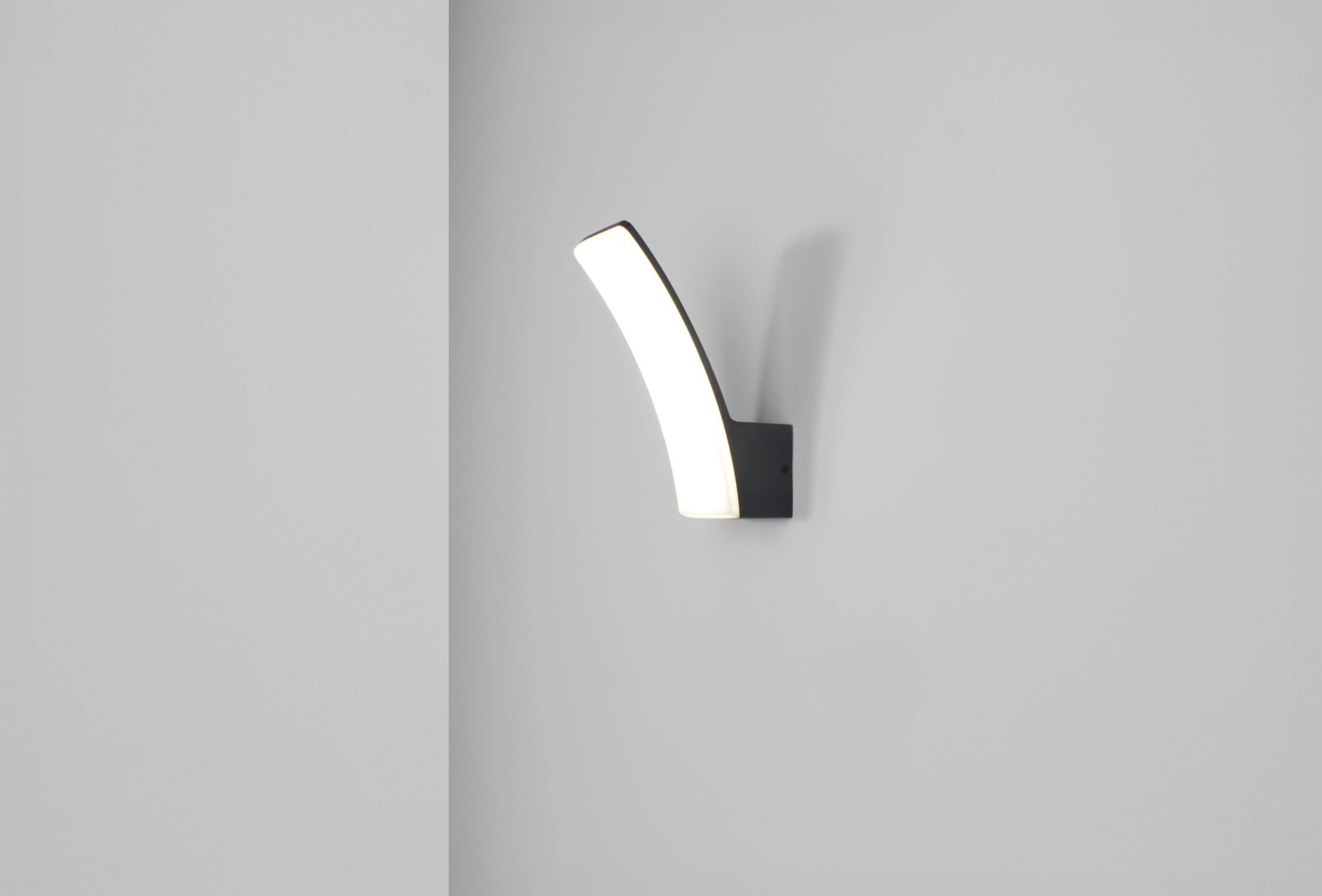 Applique murale extérieure LED à faible éblouissement H:20,4 cm IP44 Anthracite