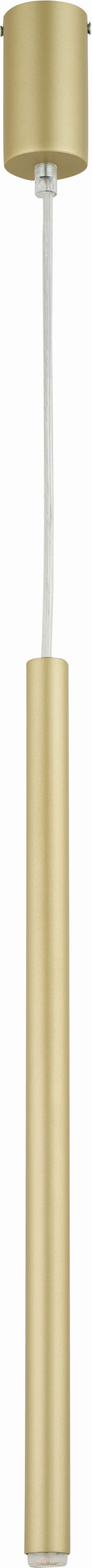 Petite lampe suspendue Or Cylindre Métal L:5 cm G9