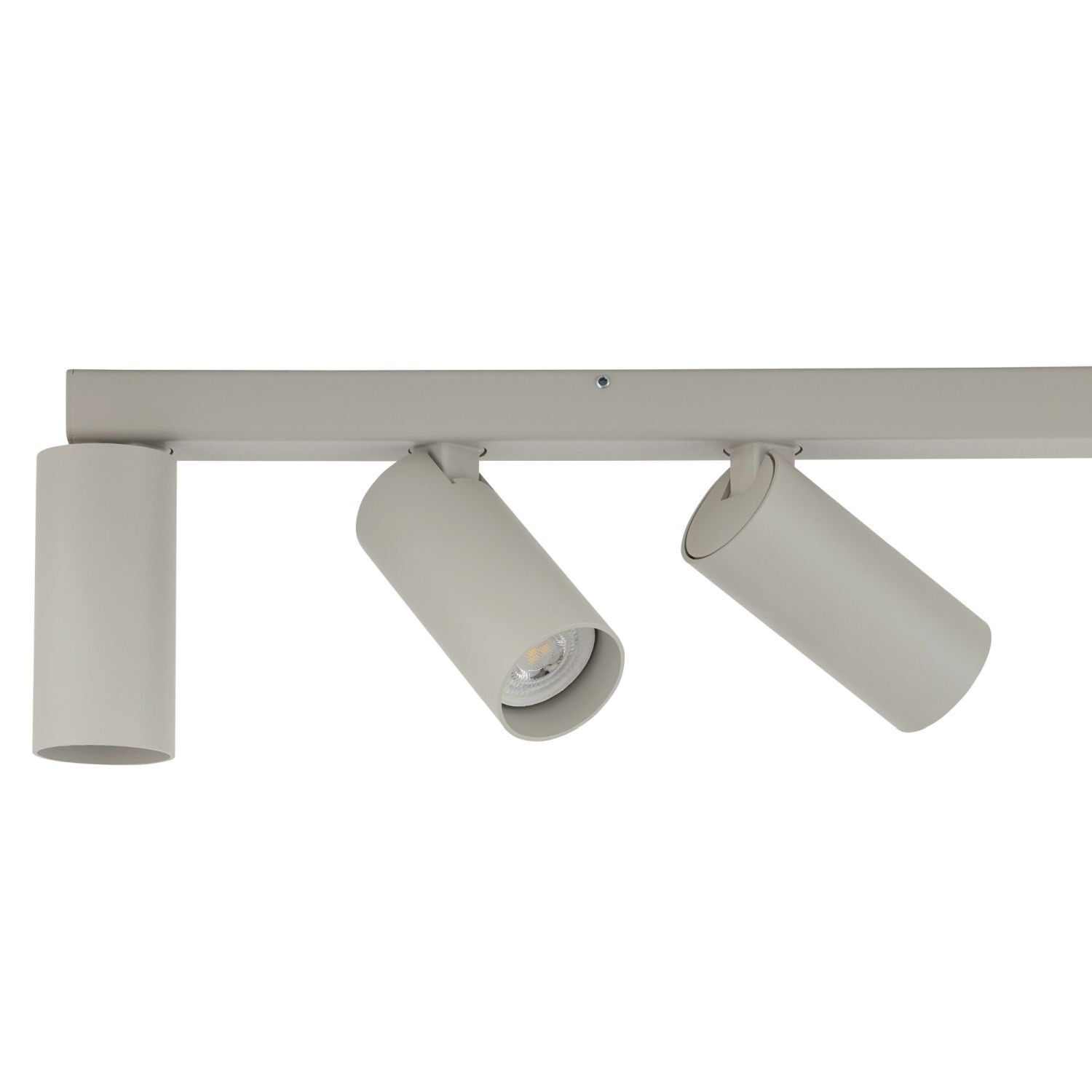 Bewegliche Pendelleuchte Metall Seidengrau GU10 160 cm Deckenlampe, Strahler, Grau, Metall, Spots