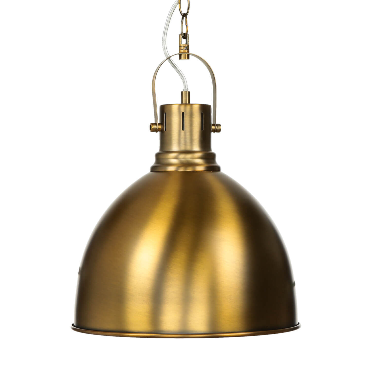 Loft lampe suspendue en laiton antique