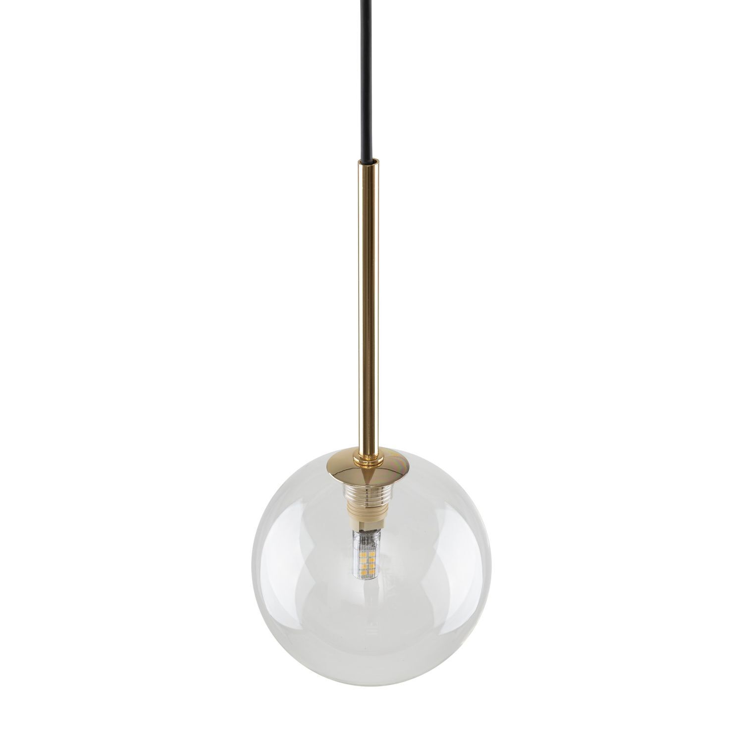 Suspension verre sphère Ø 12 cm étroit réglable en hauteur Lampe, Licht, Rauchrohr