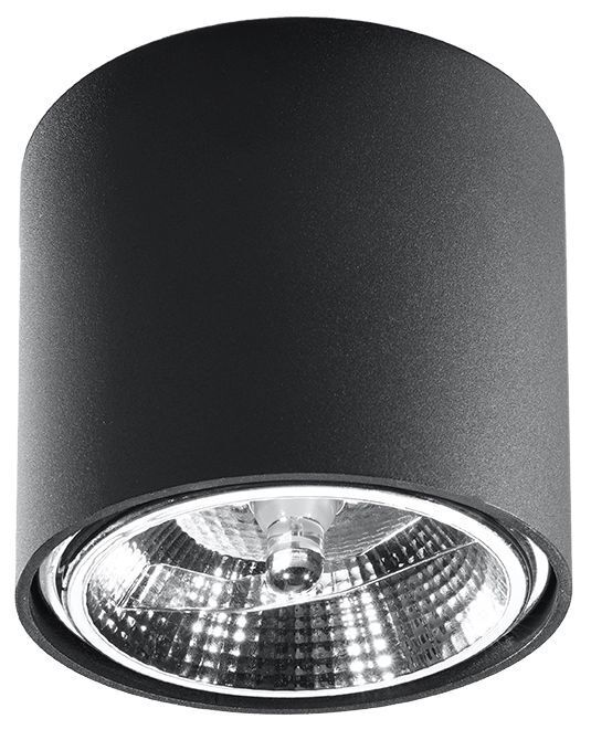 Spot noir plafond Ø12cm rond GU10 Moderne polyvalent