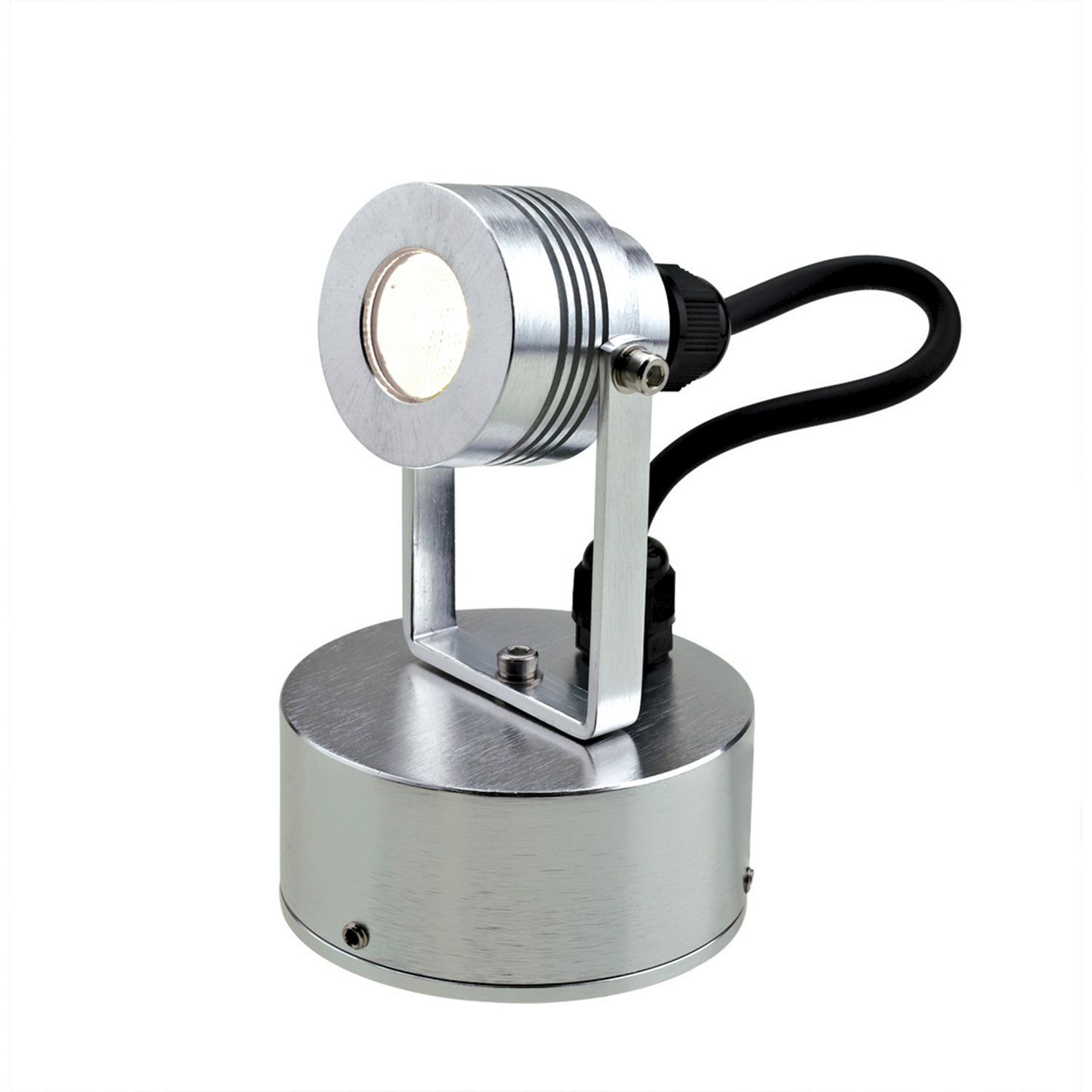 Projecteur de jardin LED avec câble rond aluminium IP54