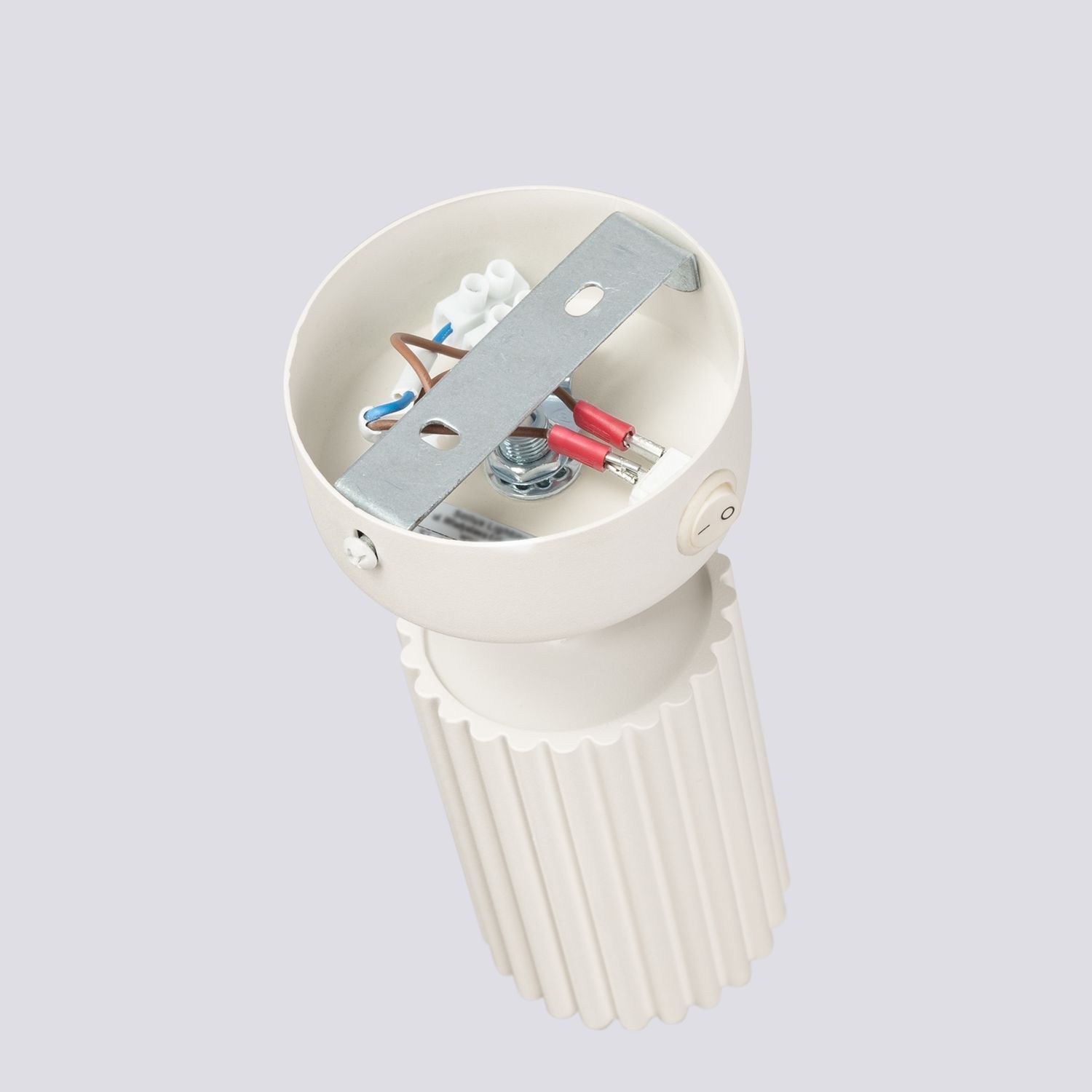 Applique murale pivotante GU10 L : 8 cm petite en crème Moderne