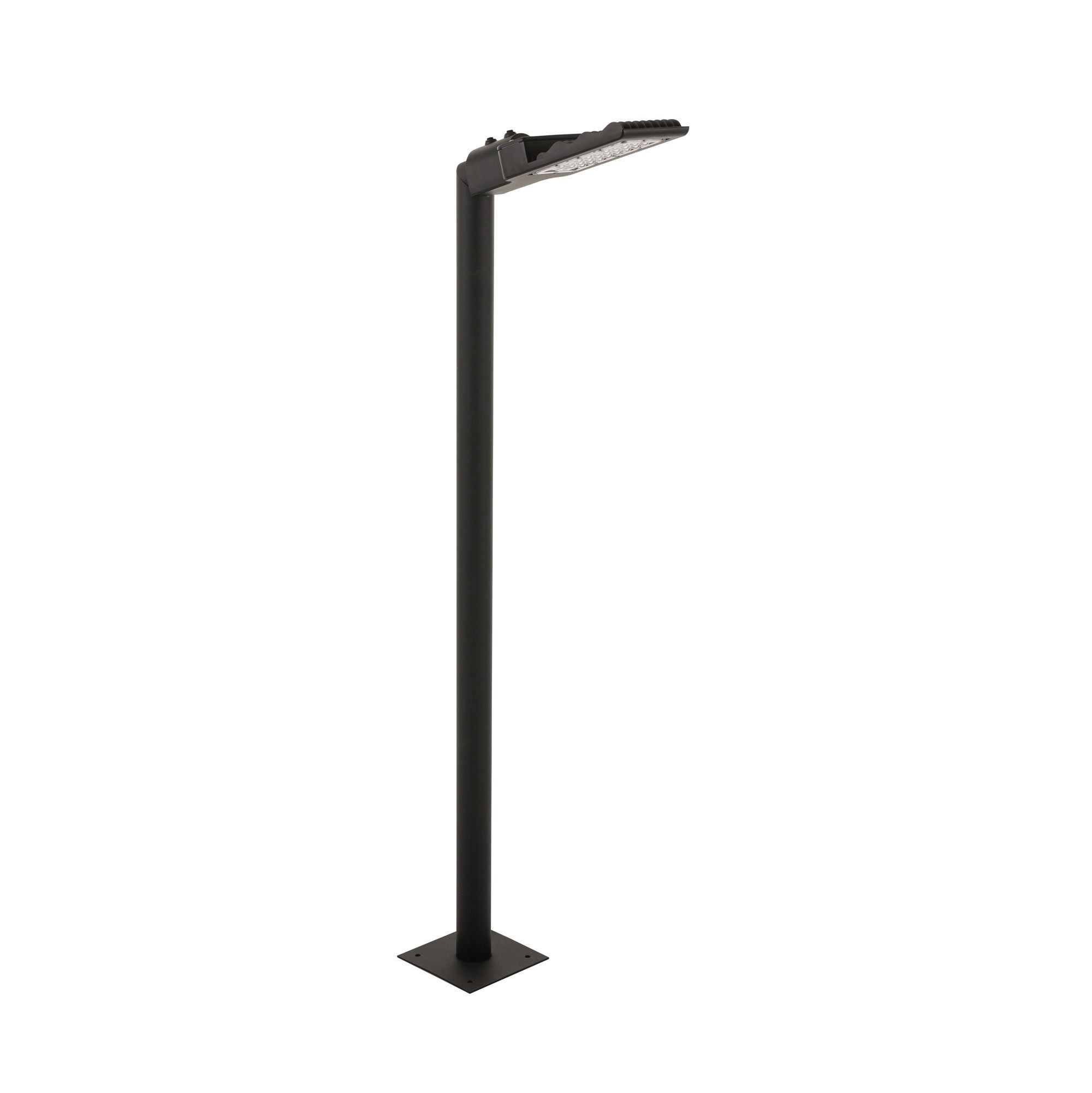 Straßenlaterne, LED-Lampe, stahl, schwarz, IP44 Schutz