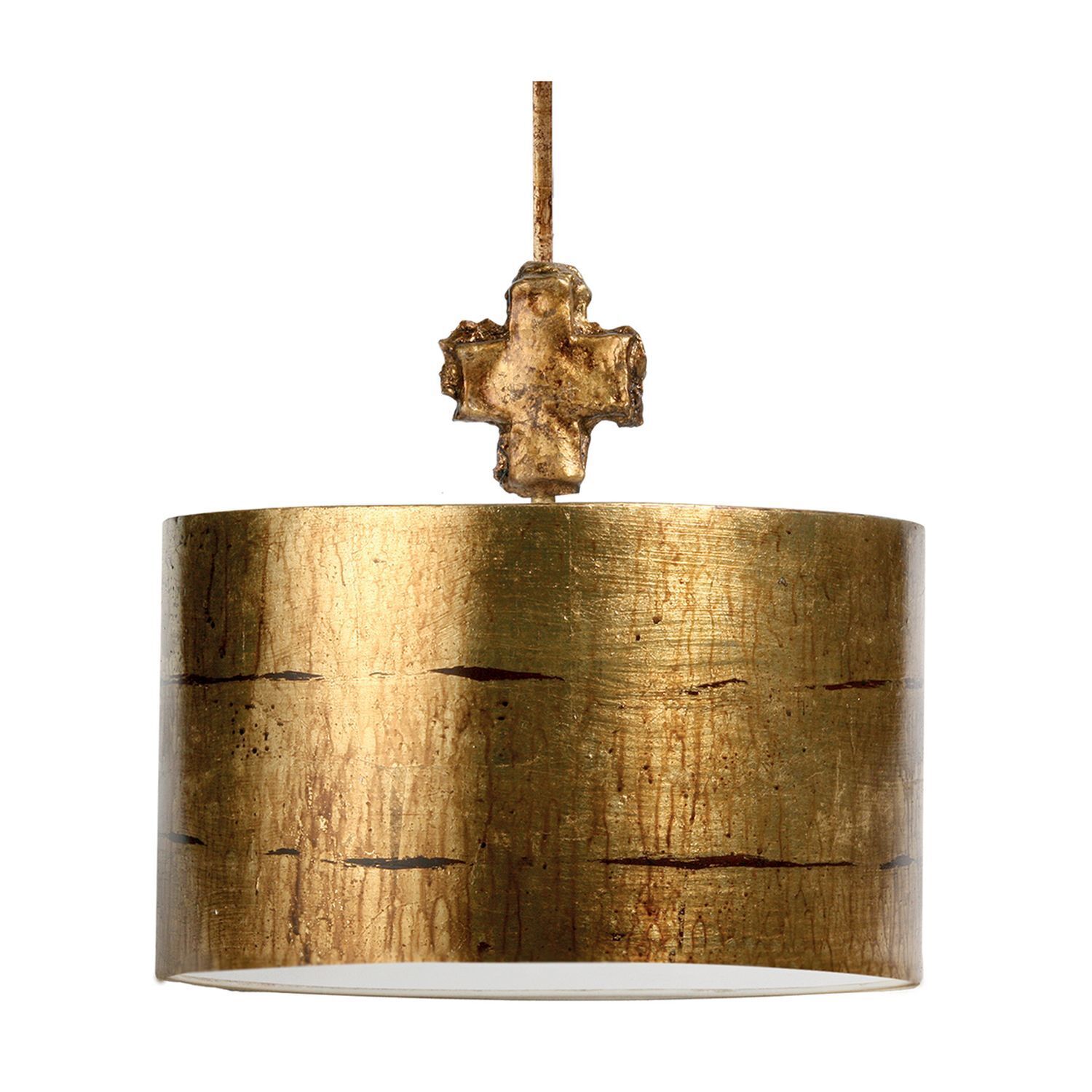 Plafonnier EXTRATO feuille d'or Ø38cm Lampe design
