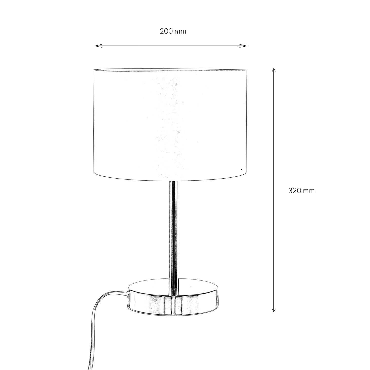 Lampe de table ronde moderne