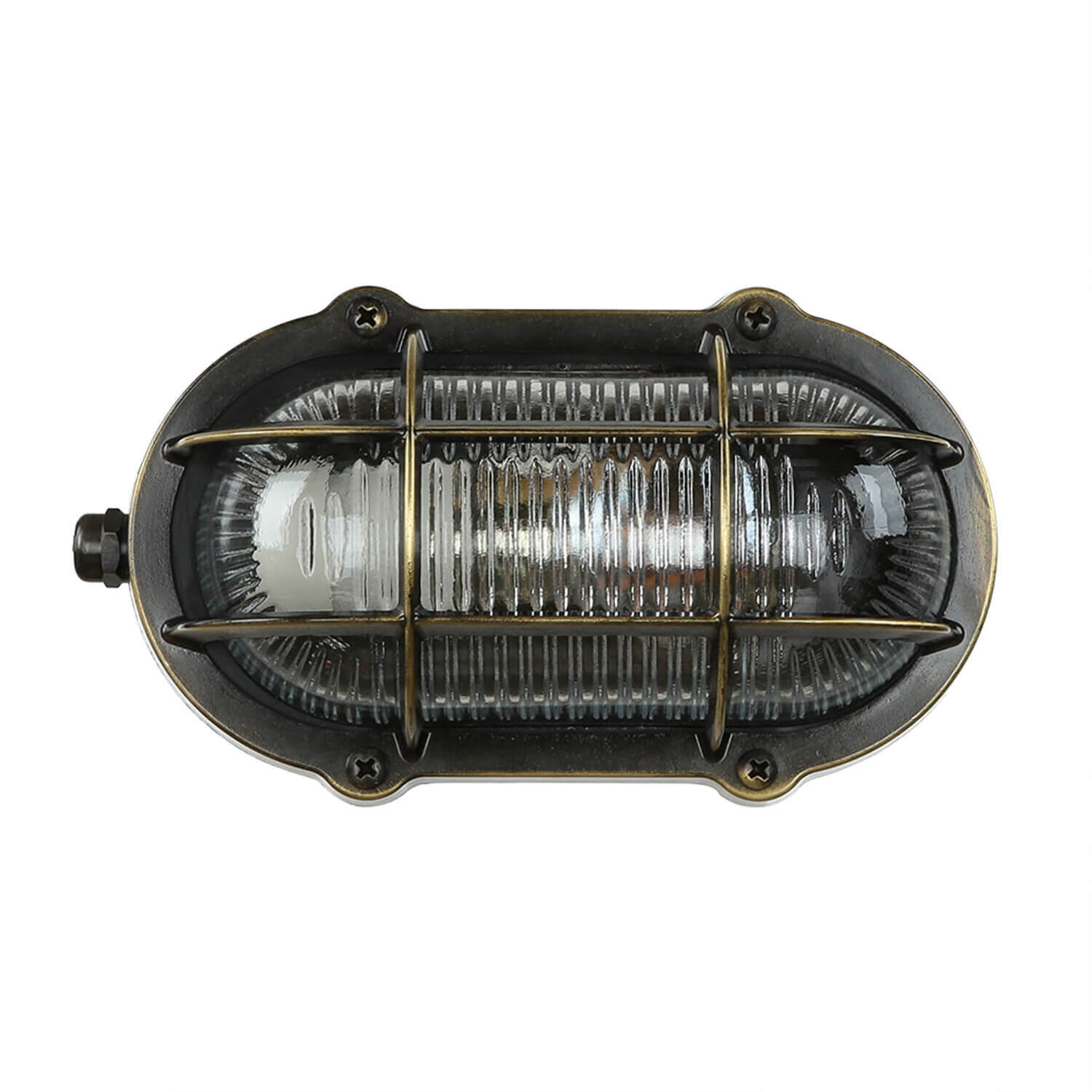 Lampe d'extérieur antique mur laiton véritable SKIATHOS