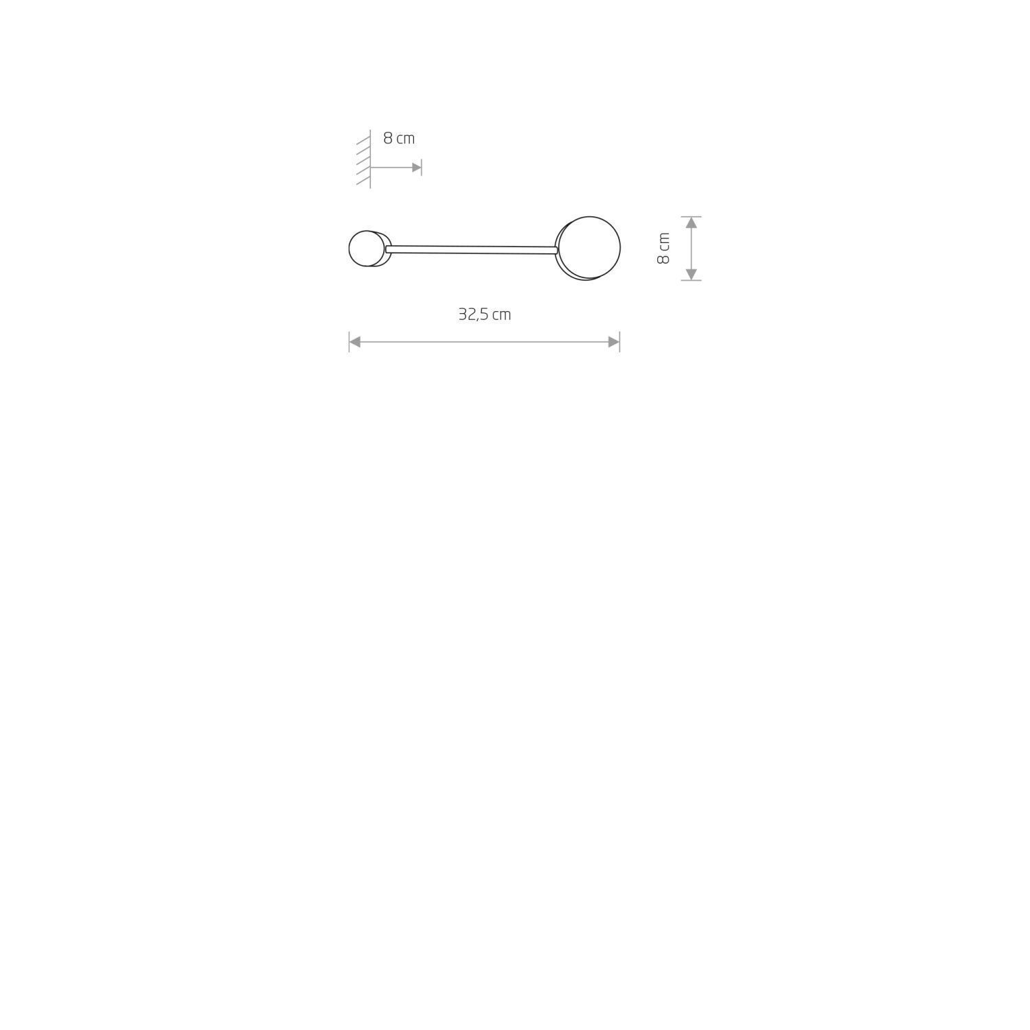 Wandlampe GX53 Schwarz Metall Modern 32,5 cm ONORA Wandlampe GX53 Schwarz Metall Modern 32,5 cm ONORA