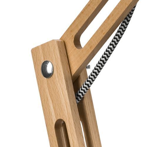 Lampe de bureau moderne Lampe de travail en bois 44cm