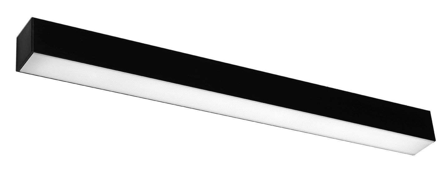Applique LED noire allongée 67 cm 4000 K faible éblouissement