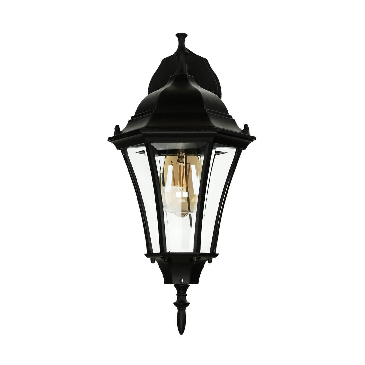 Lampe d'extérieur rustique murale WARSCHAU noir