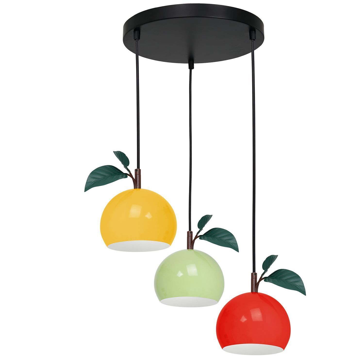 Lampe pour chambre d'enfant Coloré Pomme Ø 42 cm 3x E27 Métal