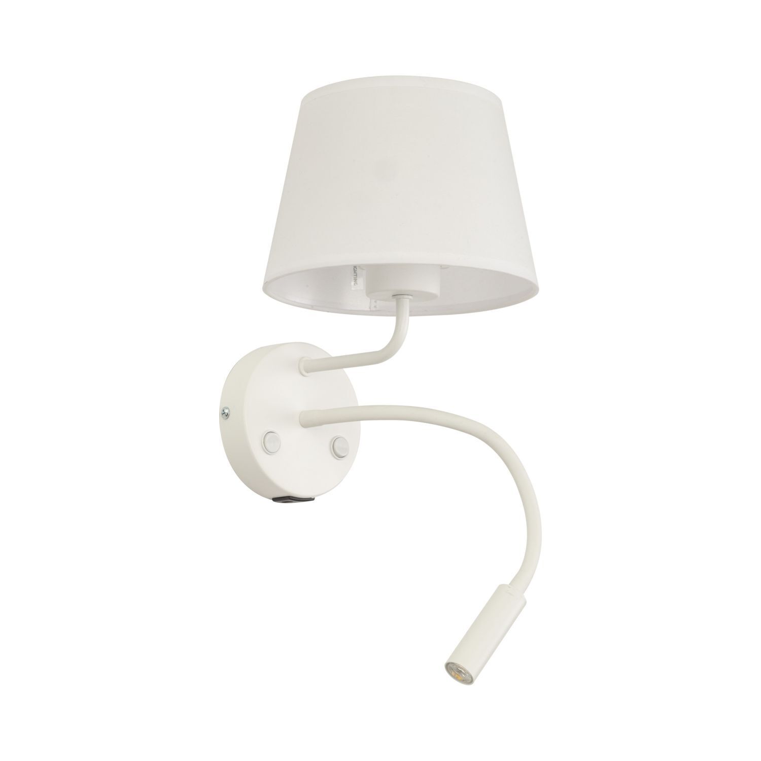 Applique murale avec fonction de recharge USB Interrupteur Col de cygne Blanc