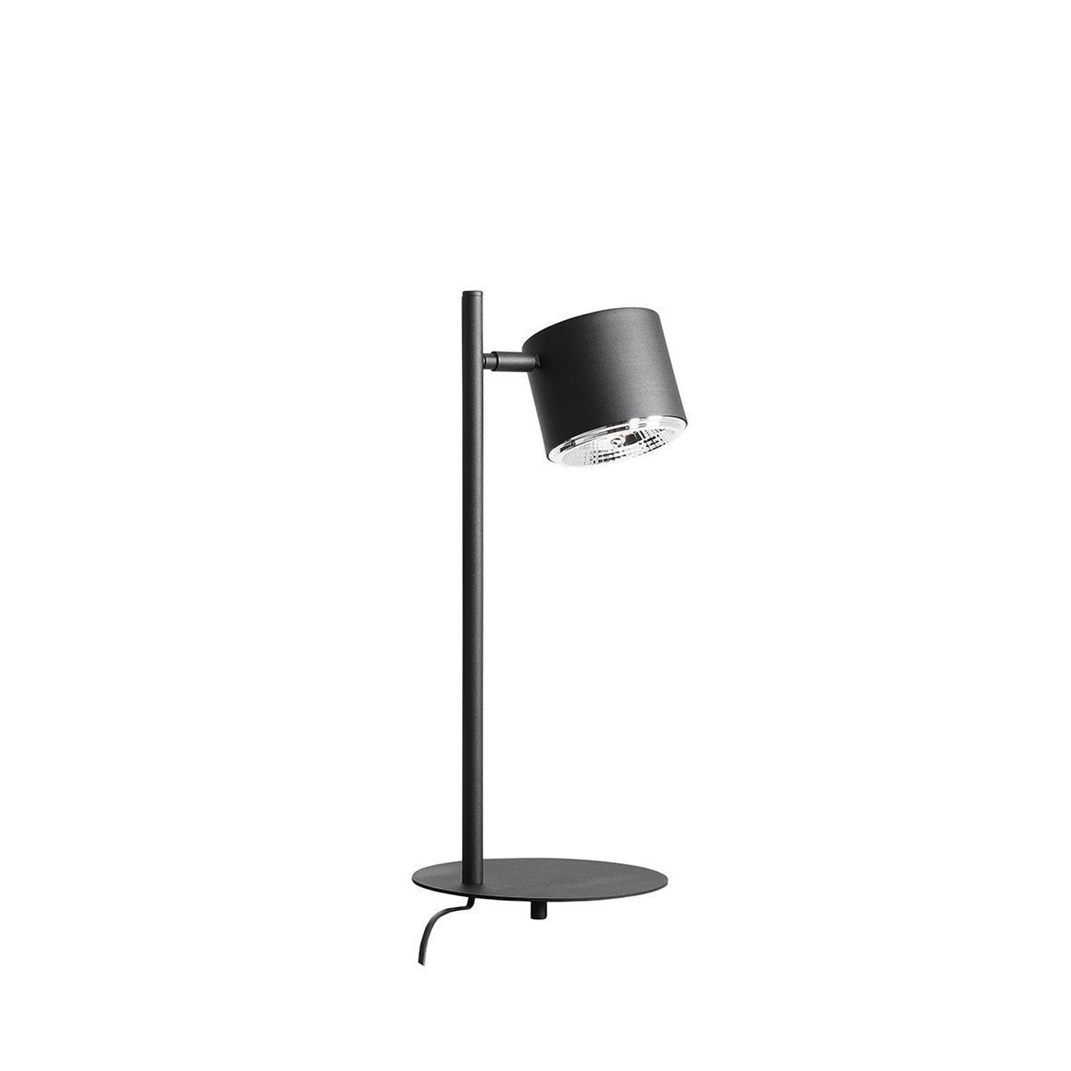 Lampe de bureau noire GU10 47 cm métal ajustable