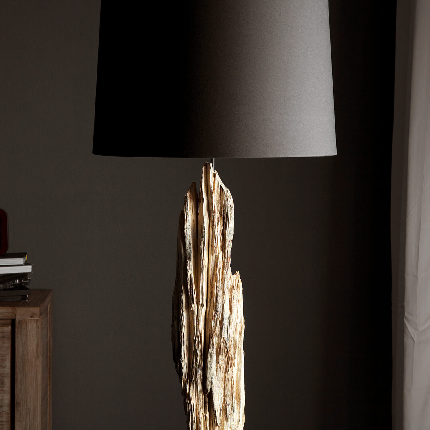 Lampadaire 175cm Moderne individuel bois flotté