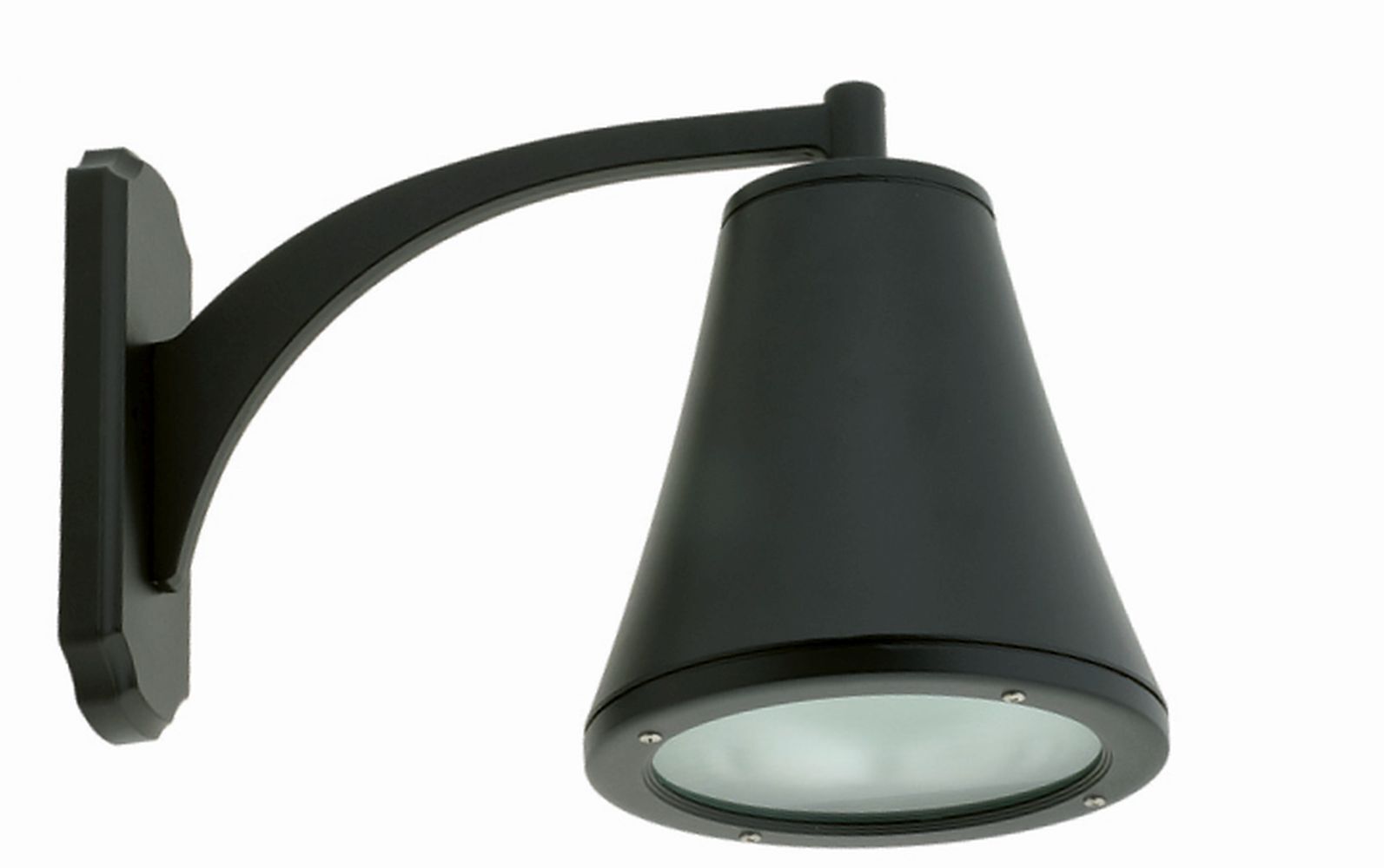 Applique murale moderne Extérieur Noir E27 IP44 Lampe d'extérieur