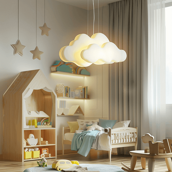 Hängelampe, Wolkenlampe, Kinderzimmer, Deckenleuchte, Nachtlicht