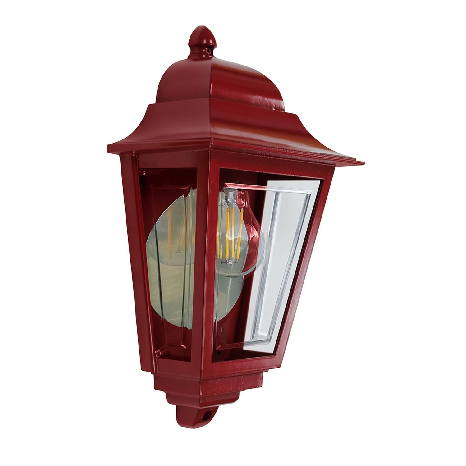 Applique murale extérieure IP44 E27 Aluminium Rustique Rouge GRACIE