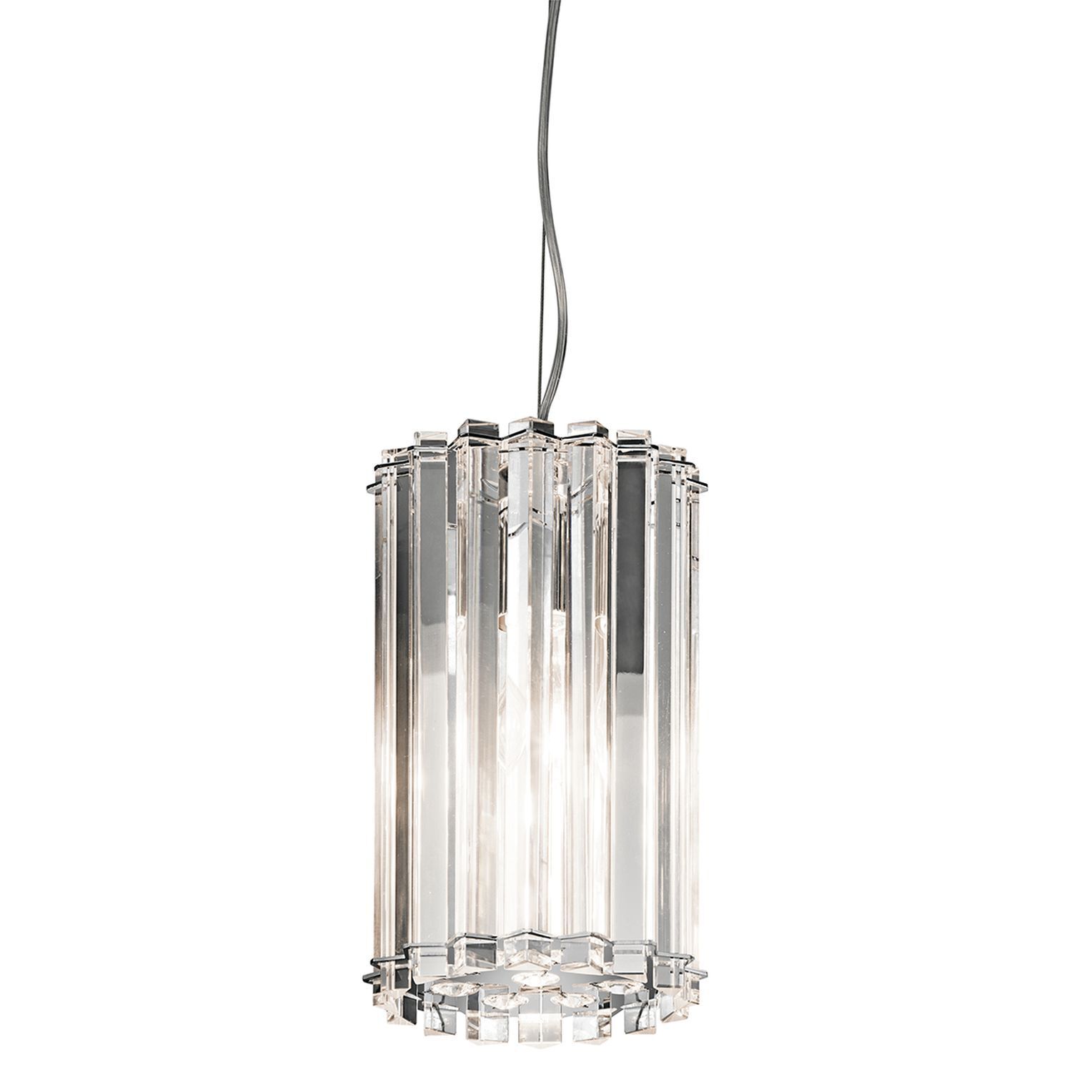 Cristal Lampe suspendue LED IP44 Ø17cm réglable