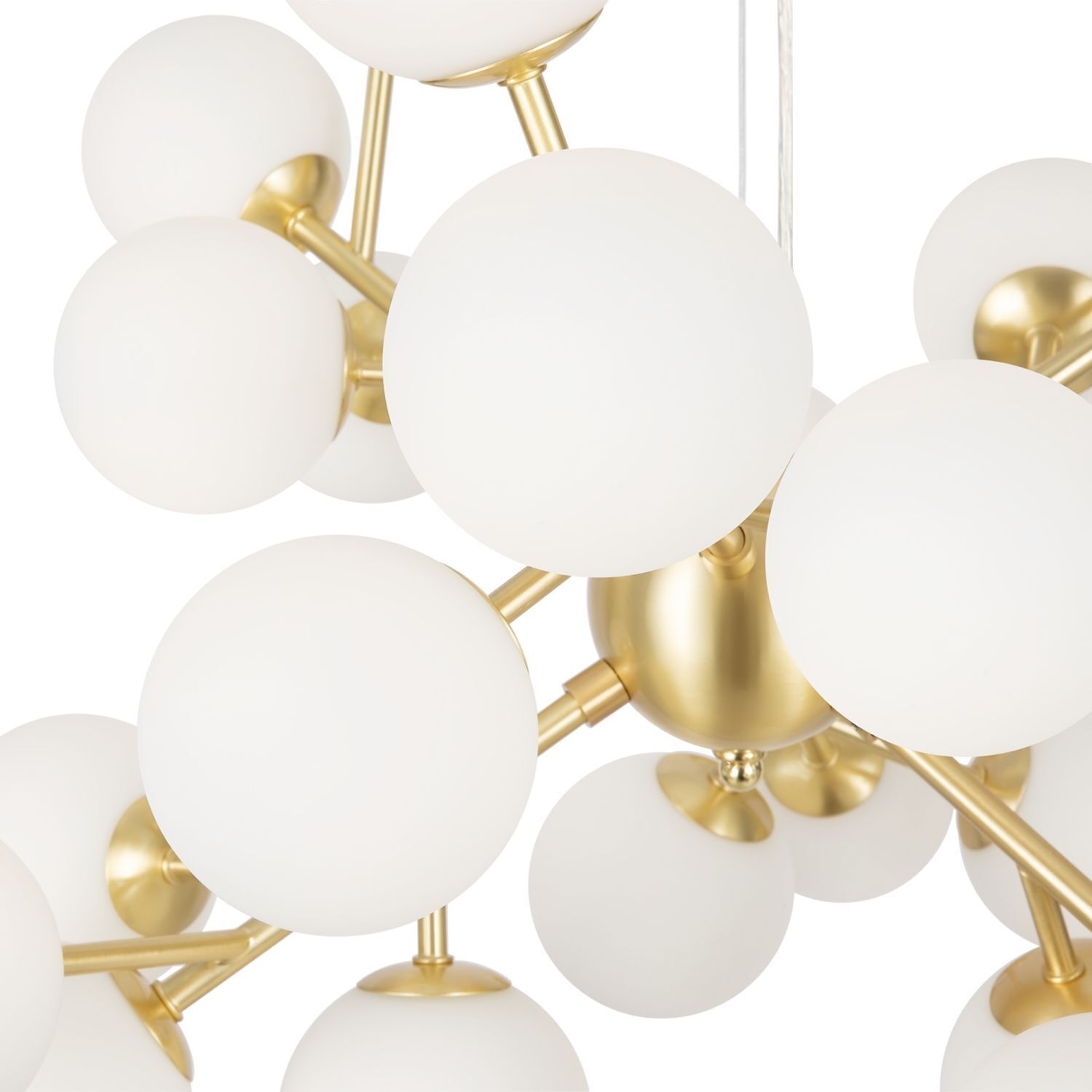 Lampe à suspendre métal verre largeur 65 cm H : max. 146,5 cm