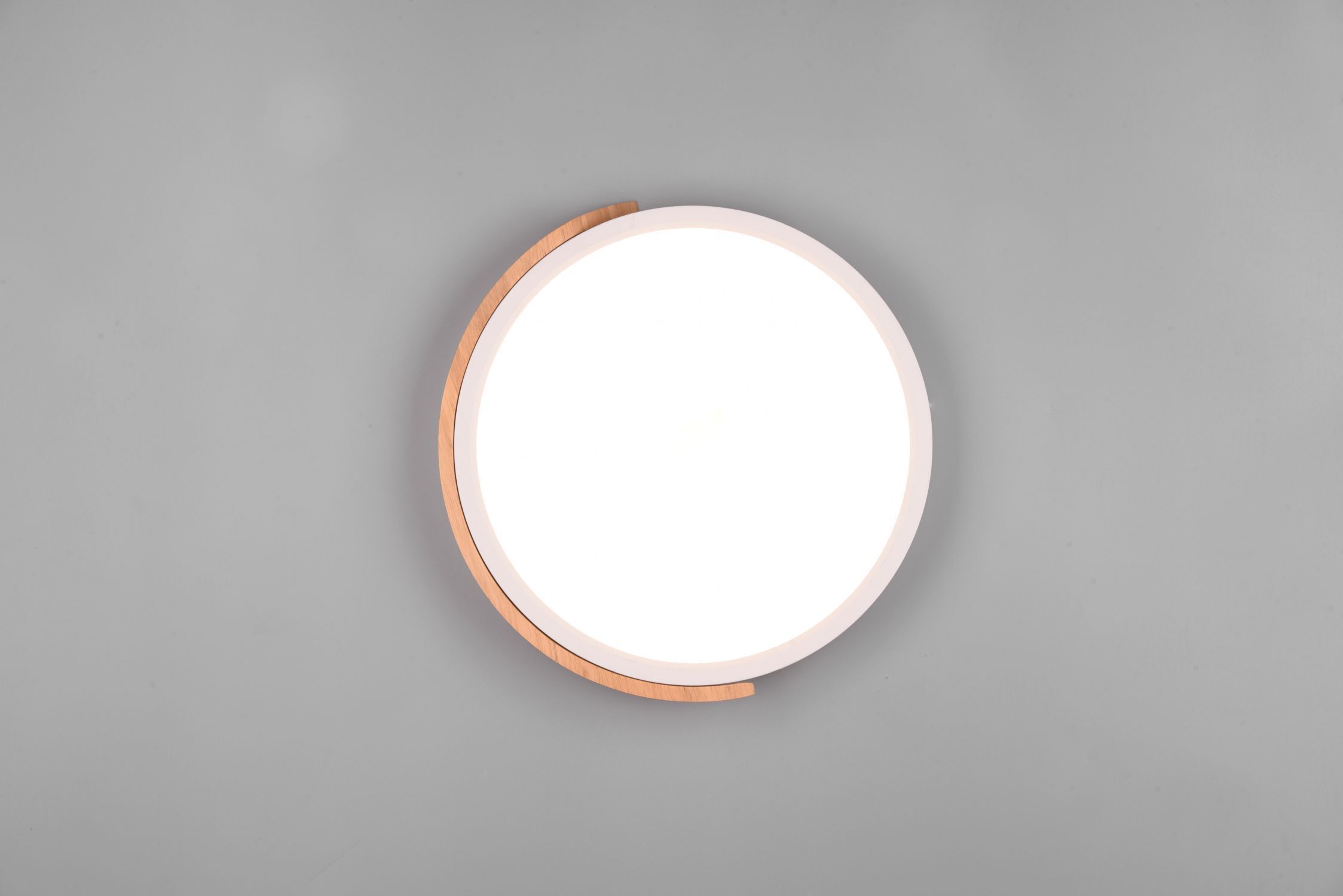 Blendarme Lampe de plafonnier LED bois rond Ø31,5 cm 20 W blanc