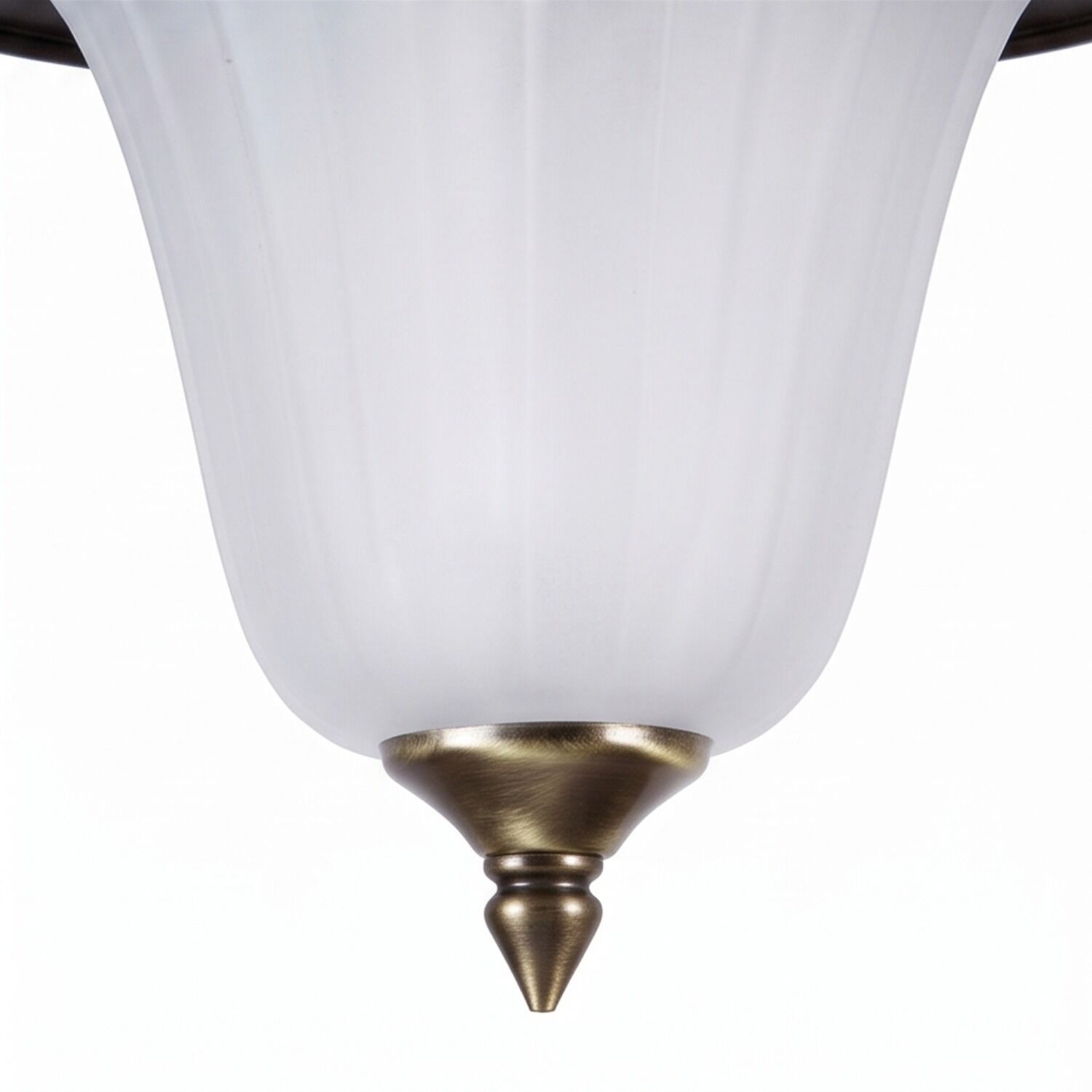le23278-haengeleuchte-garten-terrasse-aussen-messing-glas-rustikal-e27-ip44-gold-weiss-06 Deckenlampe, Baldachin, Bronzefarbene Fassung, Weiß translucent, Gehäuse/Schirm-Form