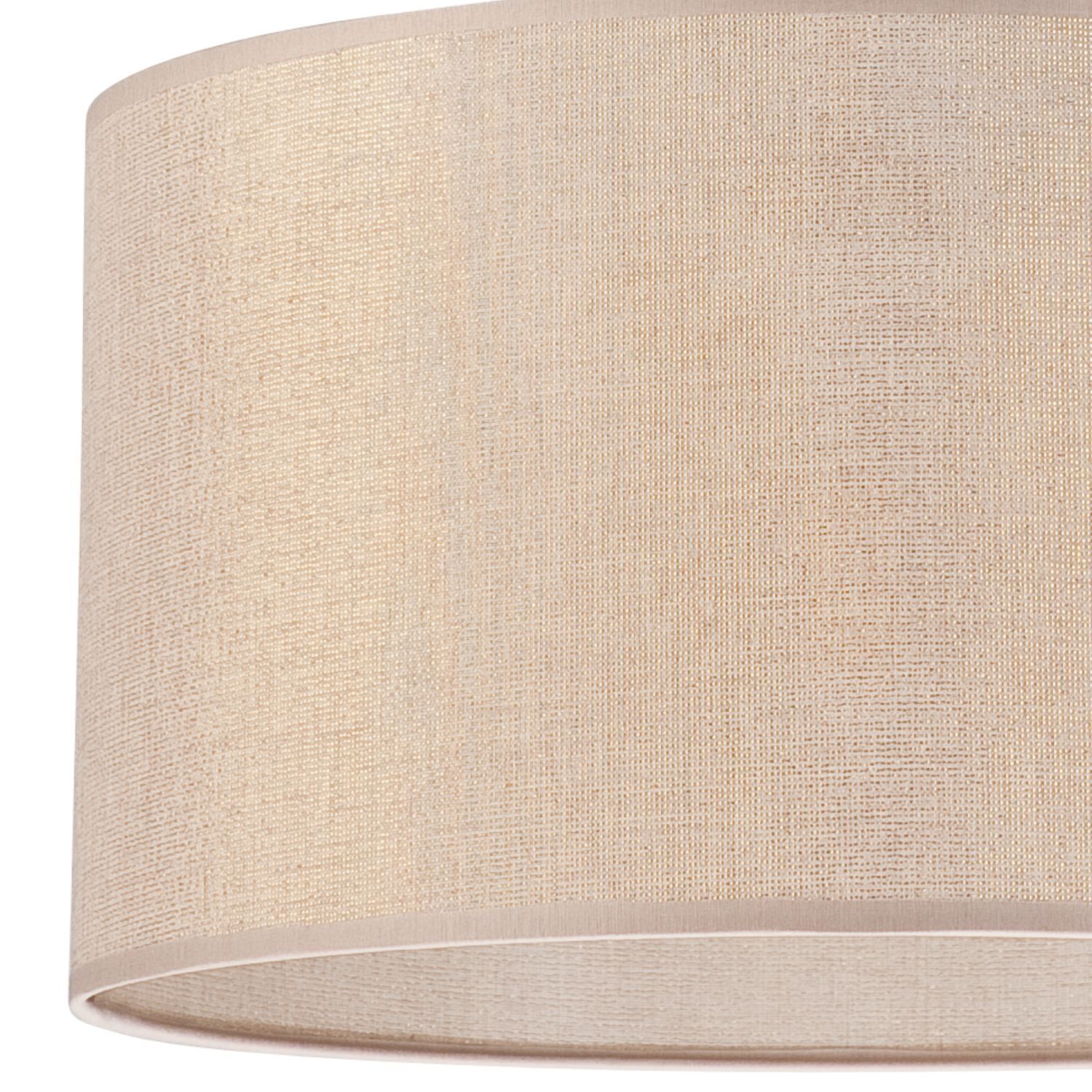 Suspension tissu Ø 35 cm rond E27 en or ajustable
