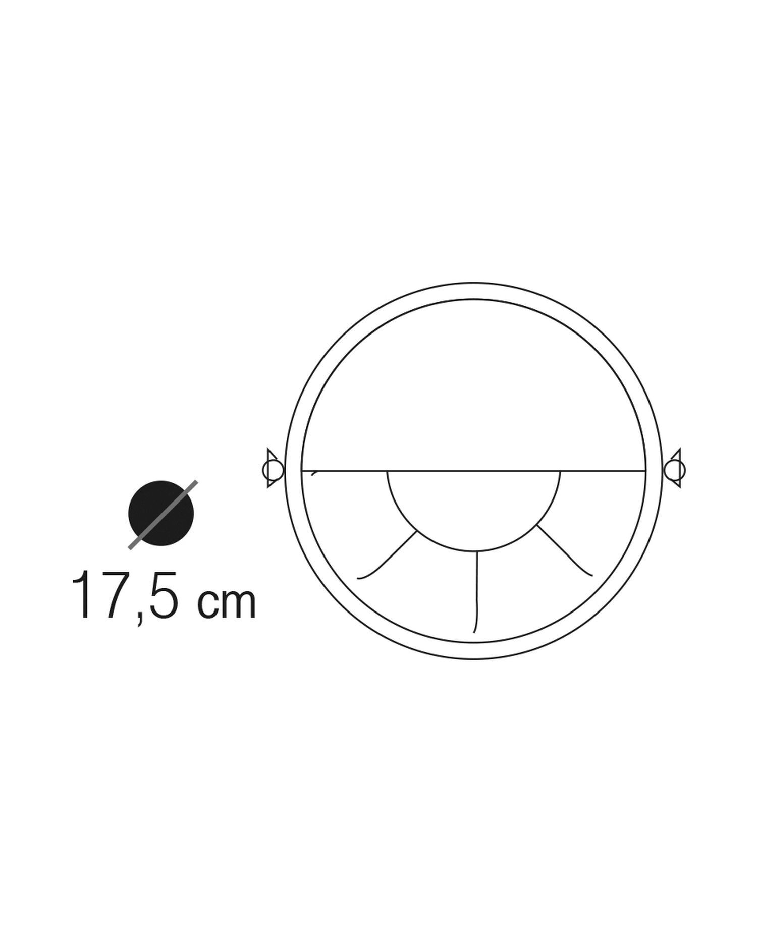 Lampe d'extérieur murale laiton véritable verre E27 IP64 en laiton