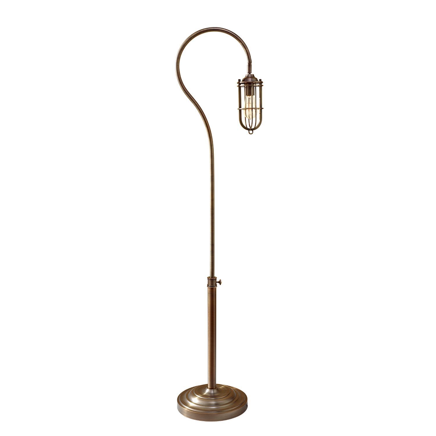 Lampadaire LANA métal laiton 162cm Lampe de sol