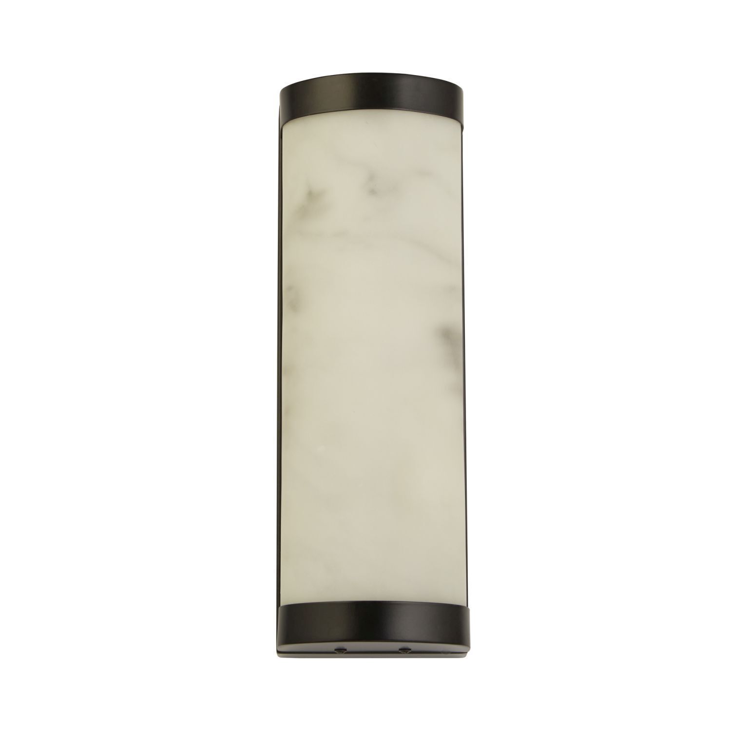 Applique LED Résine Métal Noir Marbre IP44 L:12 cm