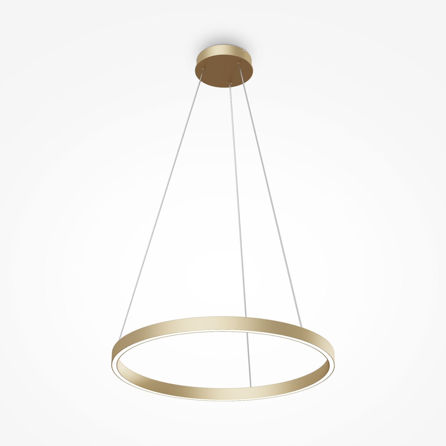 Lustre LED aluminium rond D : 60 cm H : max. 120 cm