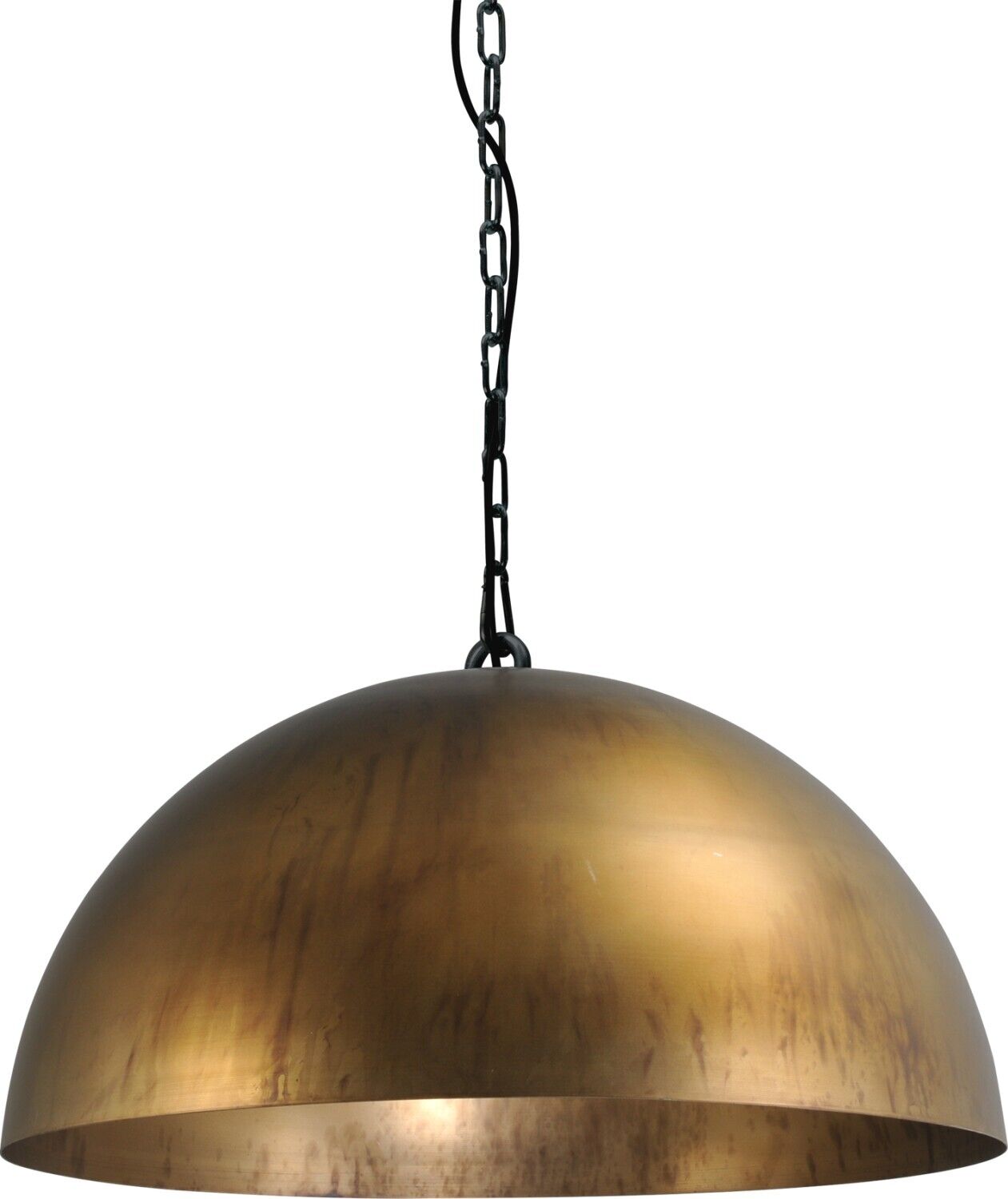 Suspension industrielle laiton antique Ø50cm LARINO