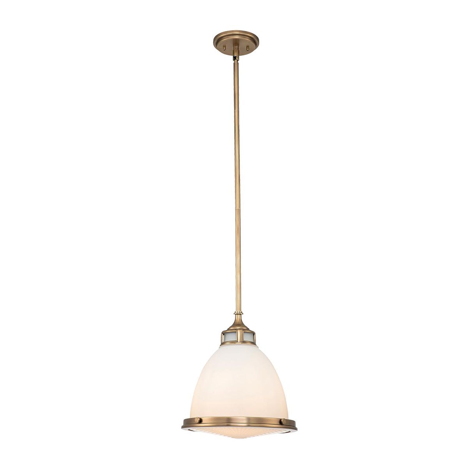 Lampe à suspendre Abat-jour en verre D : 32,4 cm rond H : max. 110 cm
